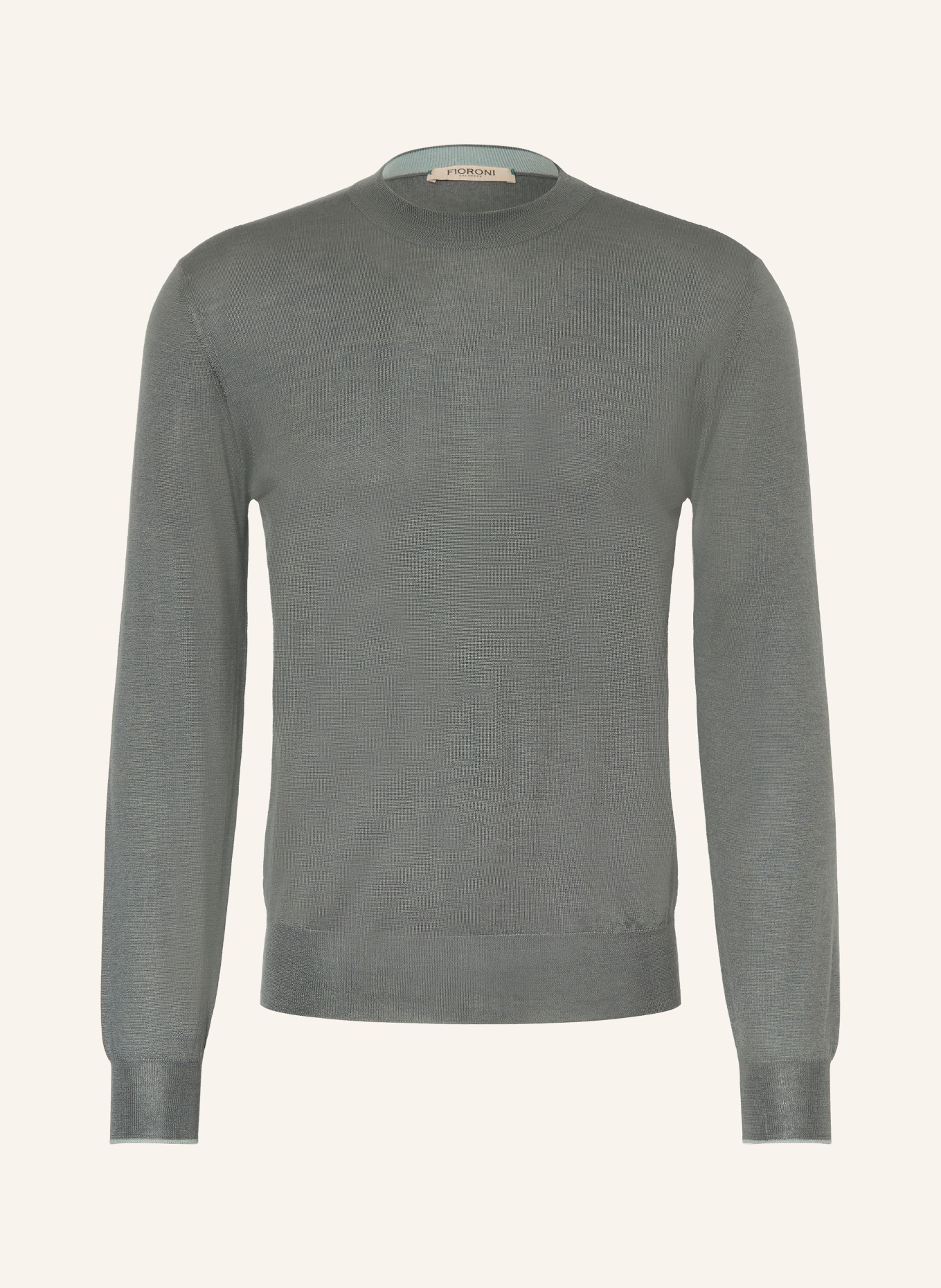 FIORONI Cashmere-Pullover mit Seide: GRÜN
