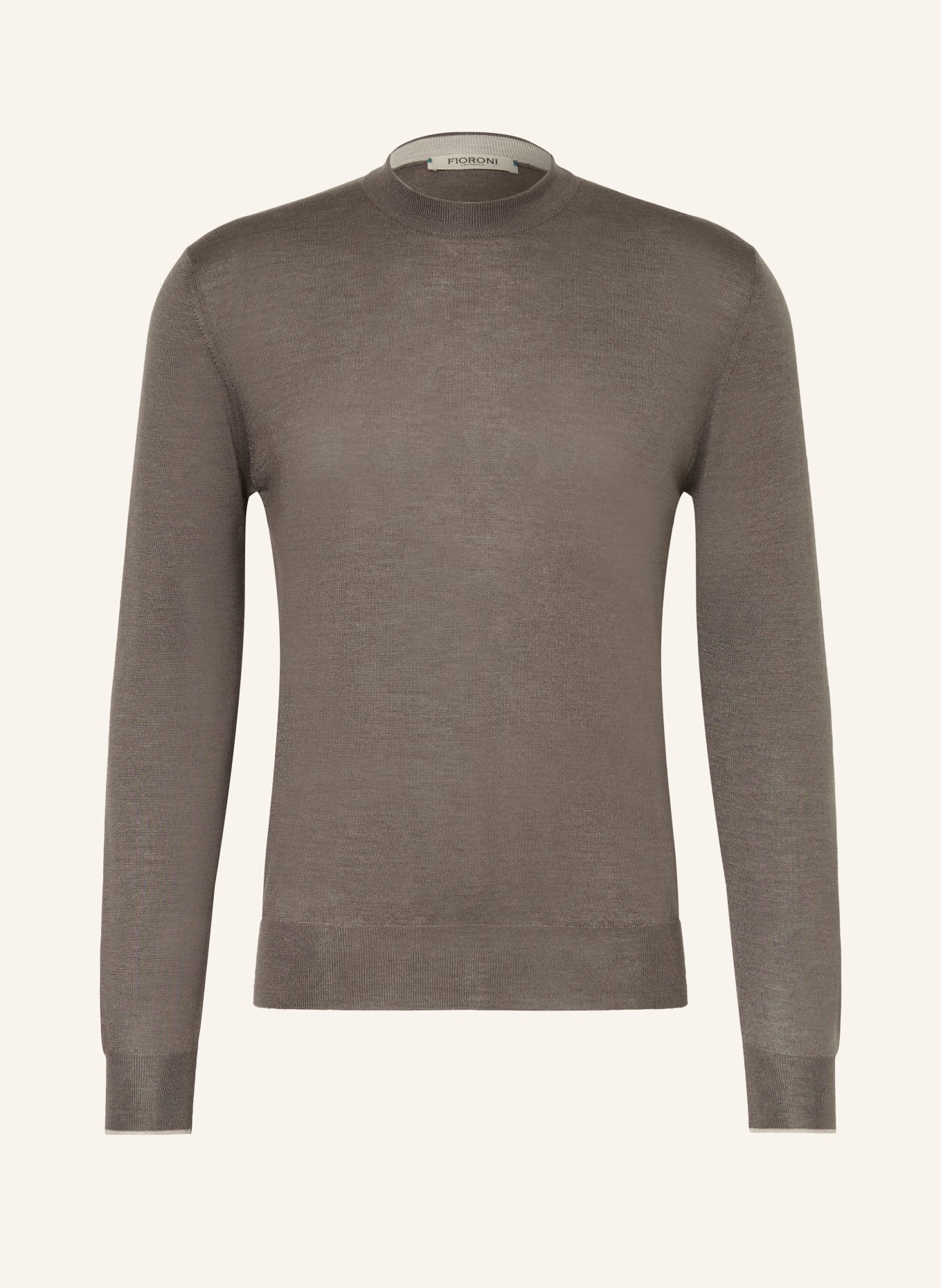 FIORONI Cashmere-Pullover mit Seide: BRAUN