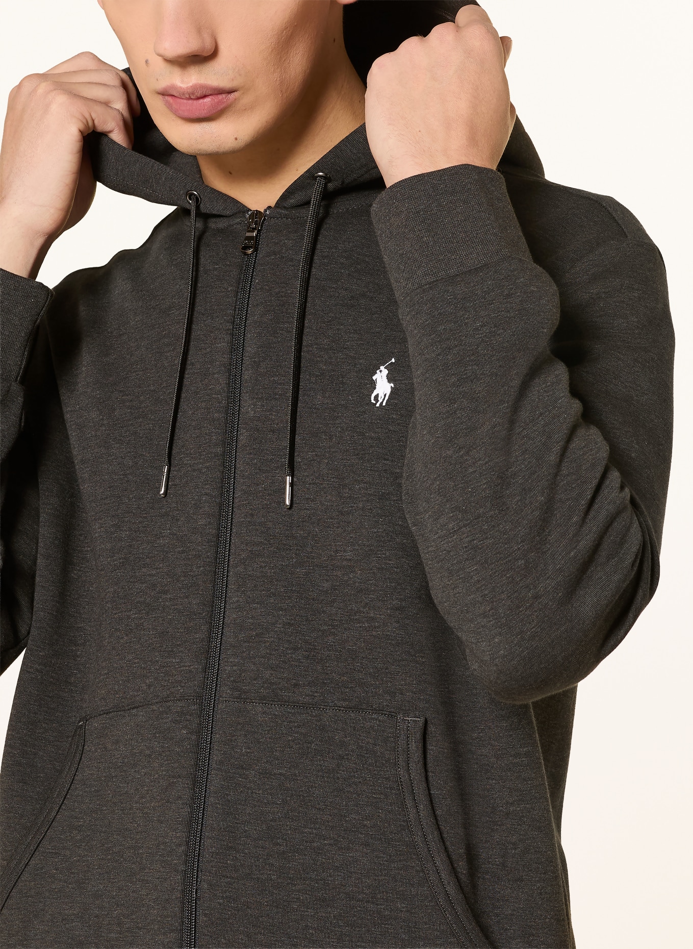 POLO RALPH LAUREN Sweatjacke: DUNKELGRAU