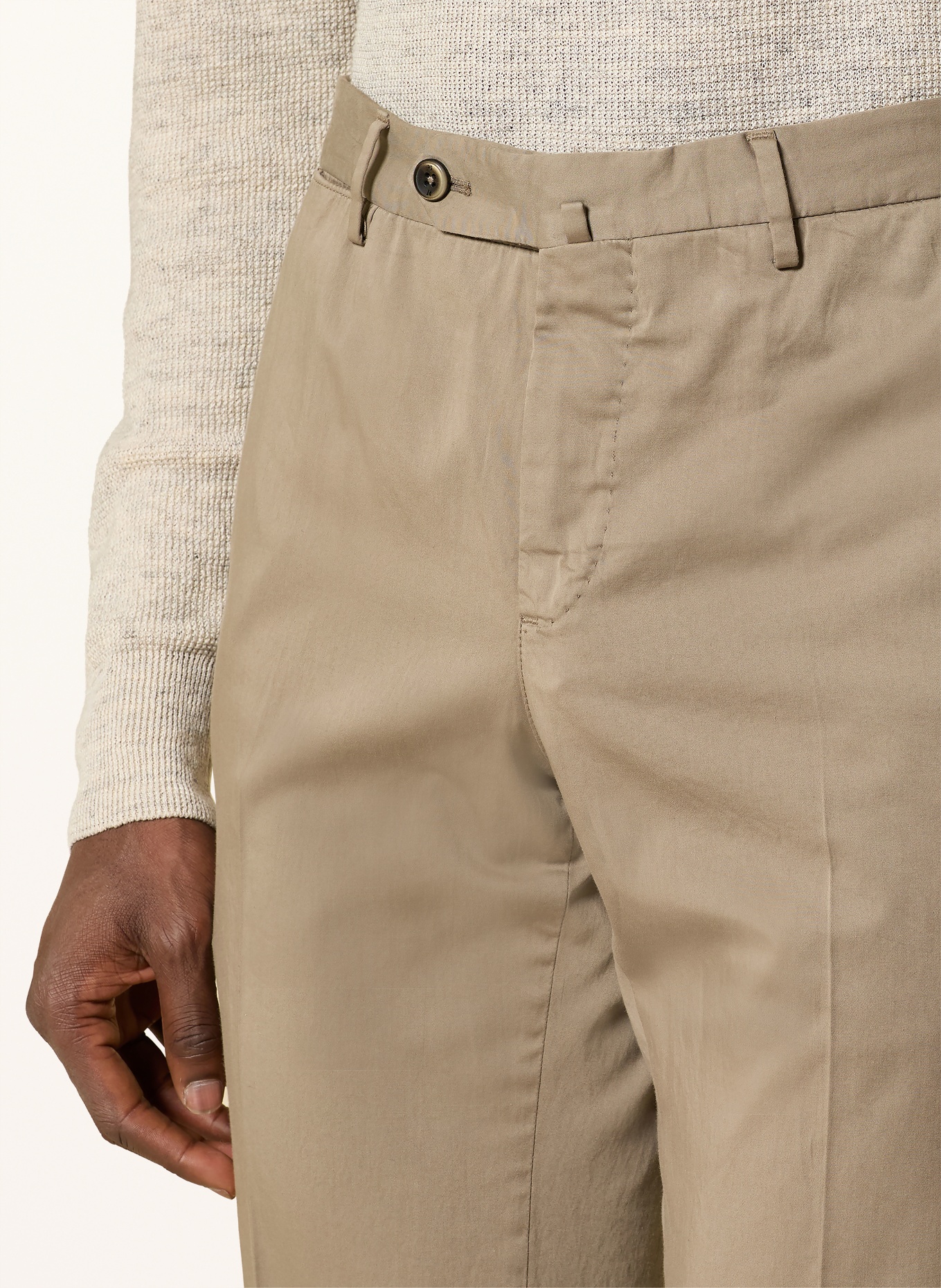 PT TORINO Chino kalhoty Slim Fit: ČERNOŠEDÁ