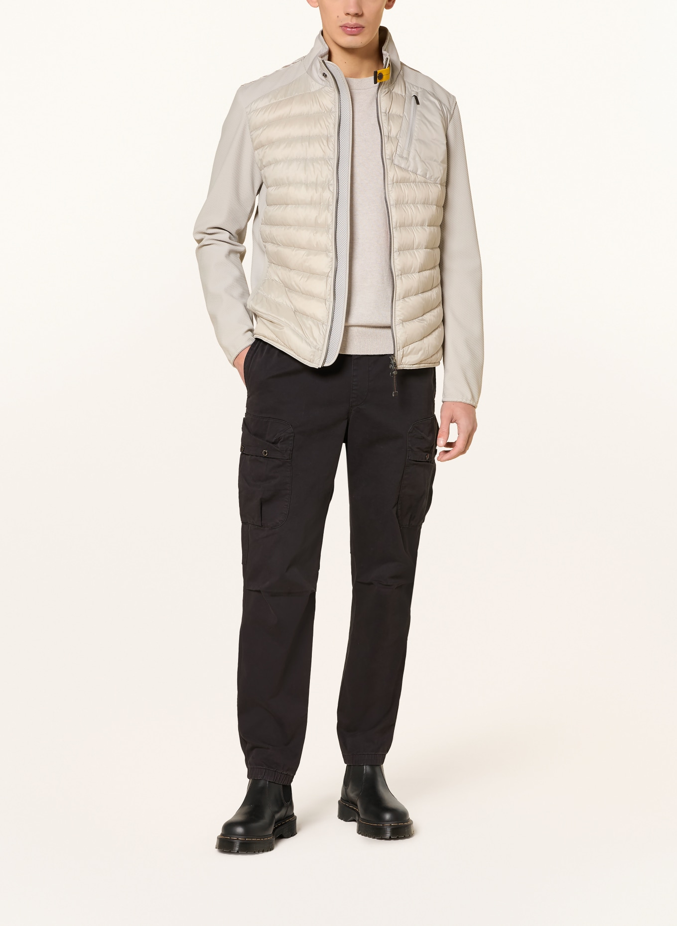 PARAJUMPERS Donsjack JAYDEN in materiaalmix: CRÈME