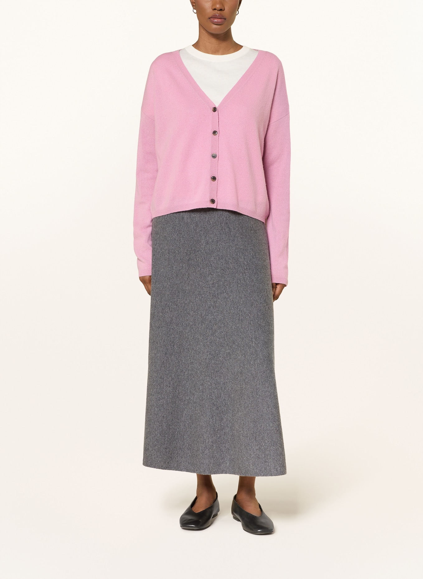 LISA YANG Strickjacke ABBY aus Cashmere: ROSA