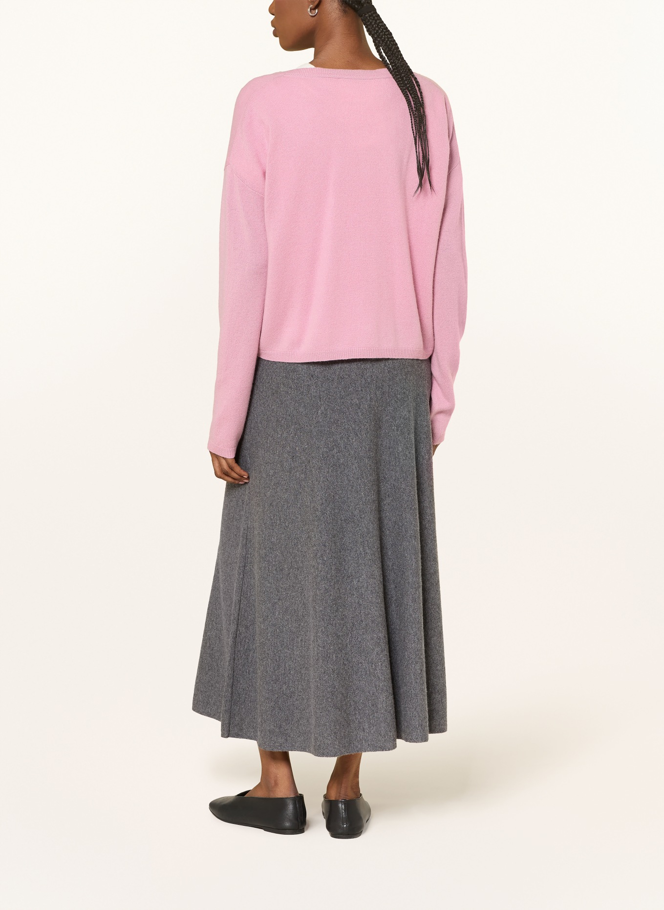 LISA YANG Strickjacke ABBY aus Cashmere: ROSA