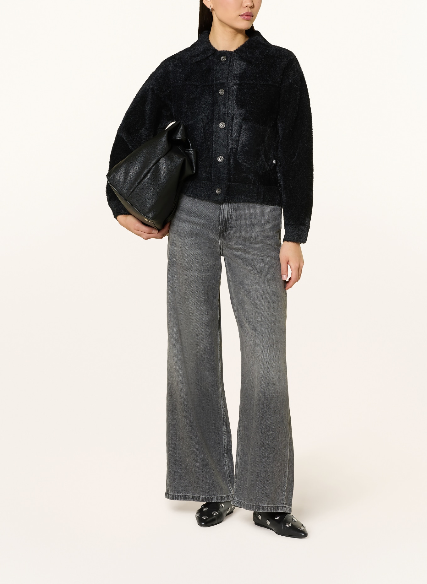 RINO & PELLE Svetr BUBBLY: ČERNÁ