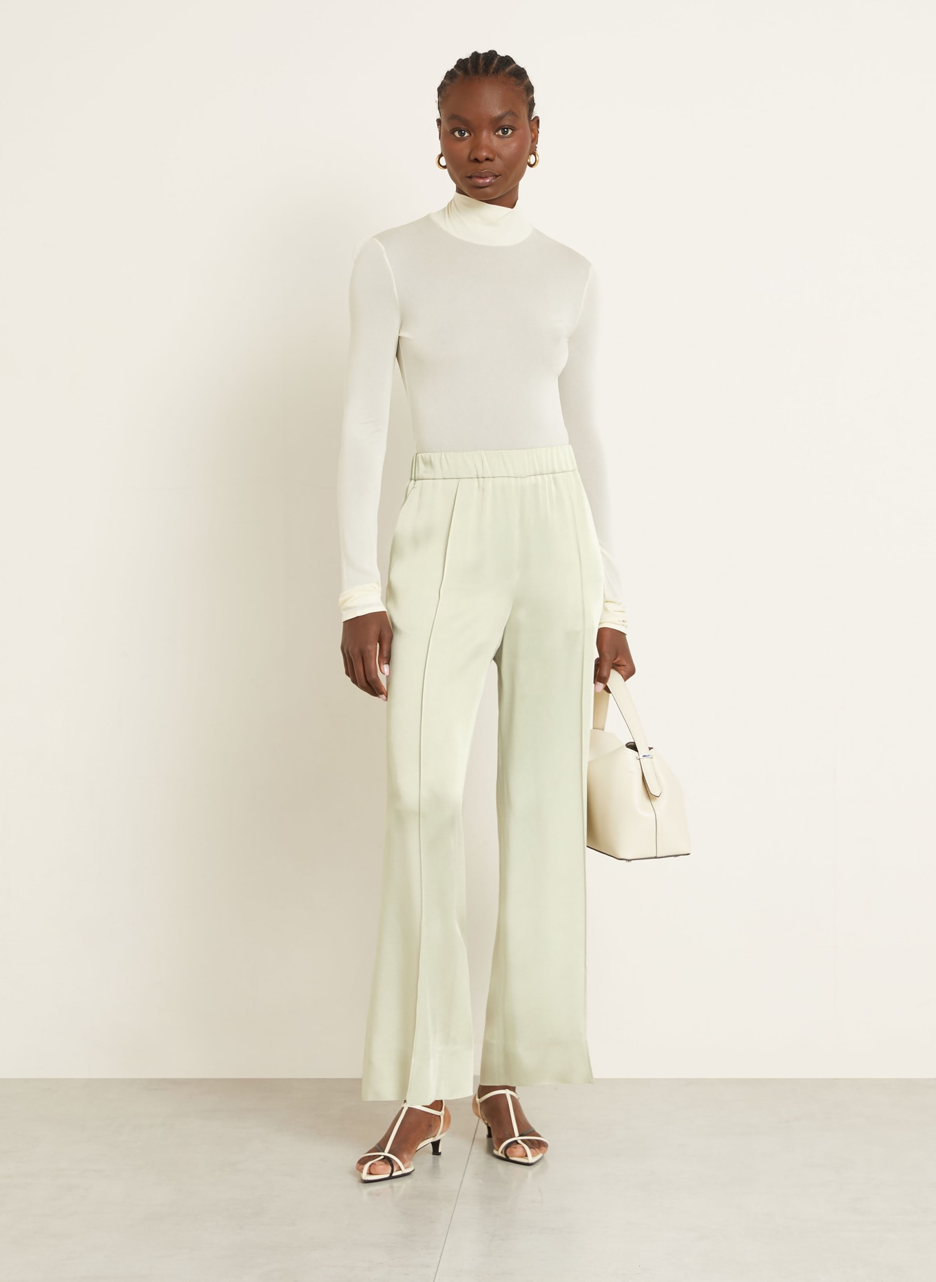 JIL SANDER Hose: HELLGRÜN