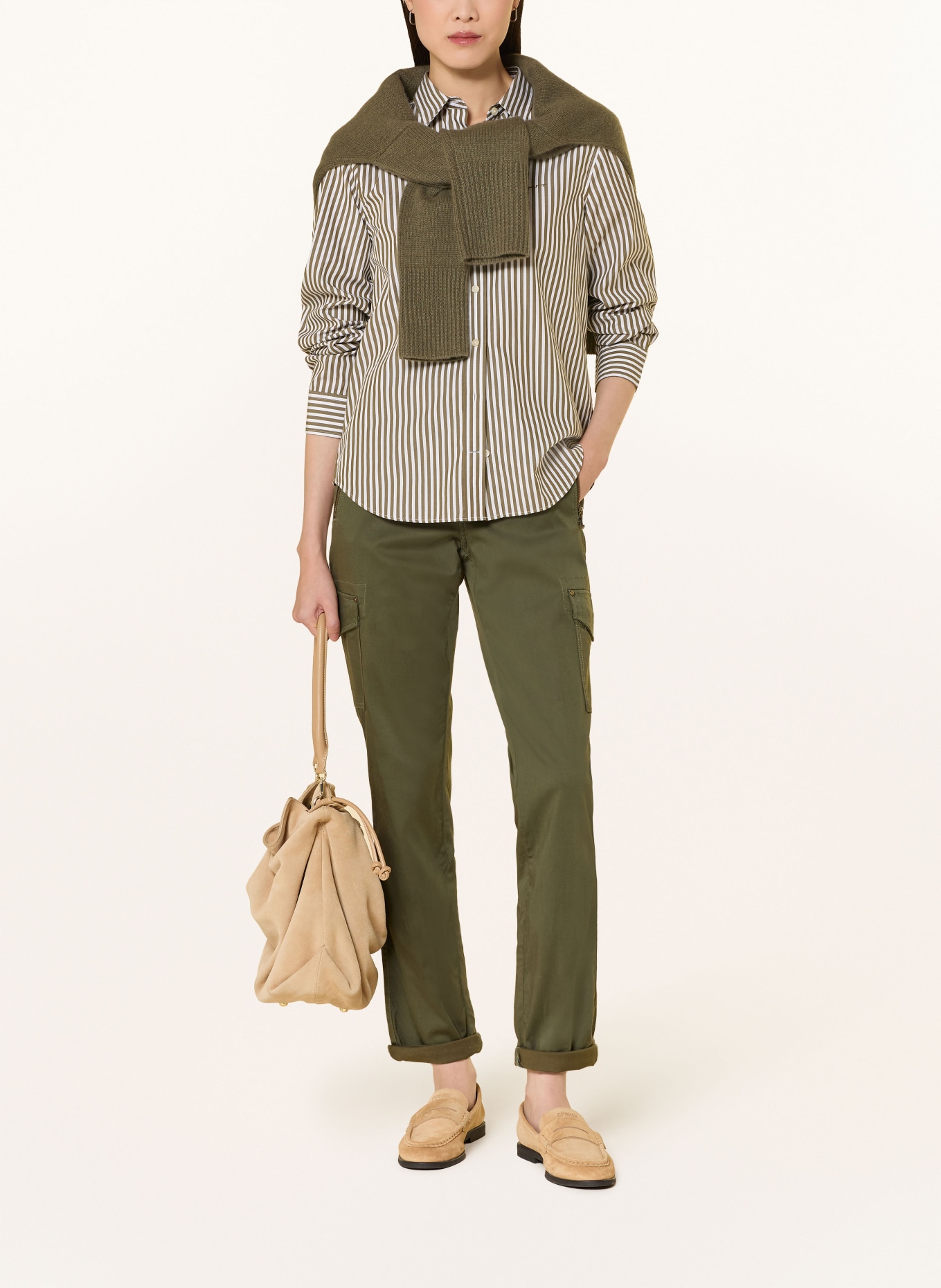 MOS MOSH Cargo kalhoty MMGILLES: TMAVĚ ZELENÁ