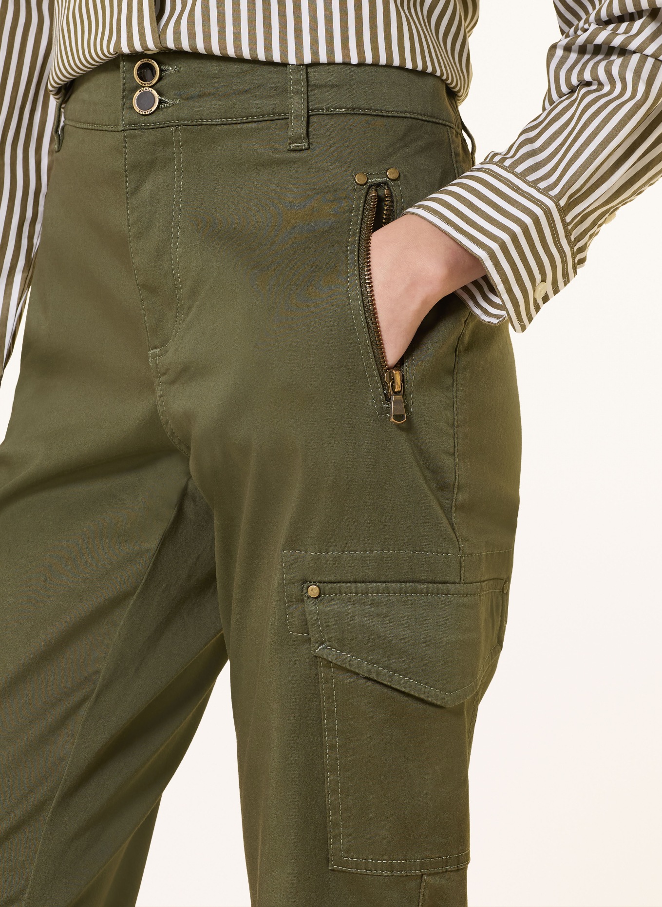 MOS MOSH Cargo kalhoty MMGILLES: TMAVĚ ZELENÁ