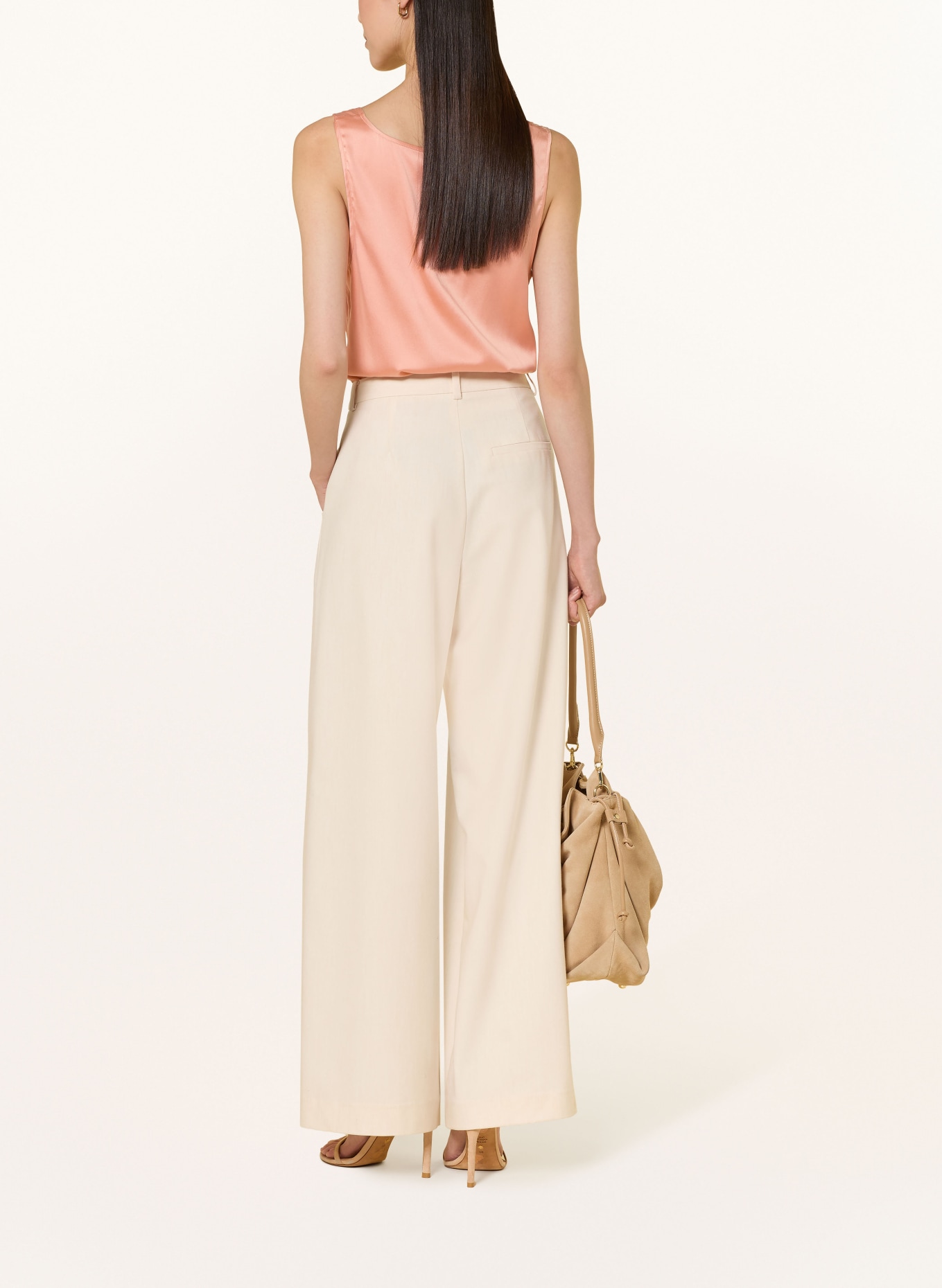 MOS MOSH Halenkový top MMASTRID z hedvábí: TMAVĚ ORANŽOVÁ