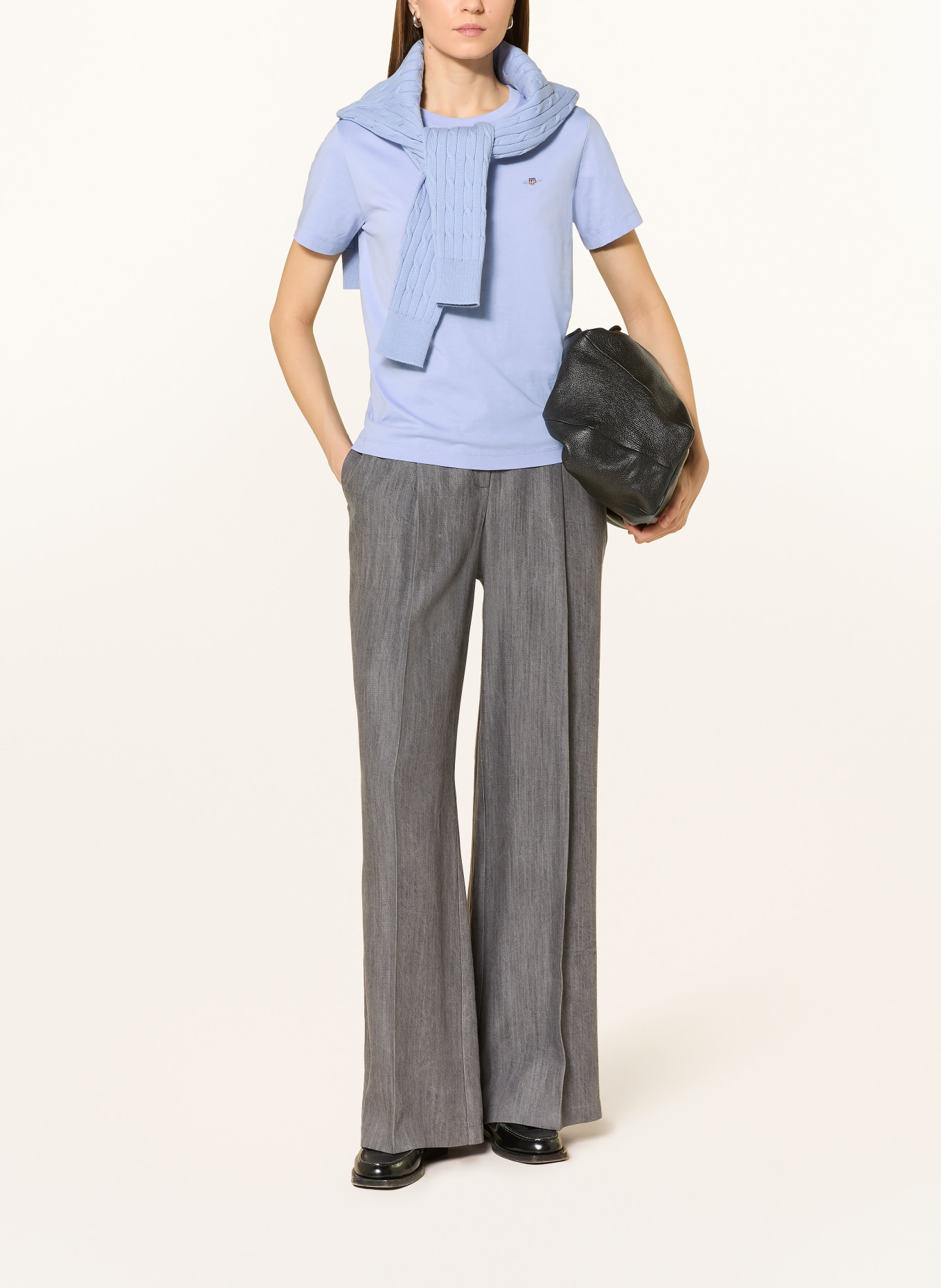 GANT T-shirt: JASNONIEBIESKI