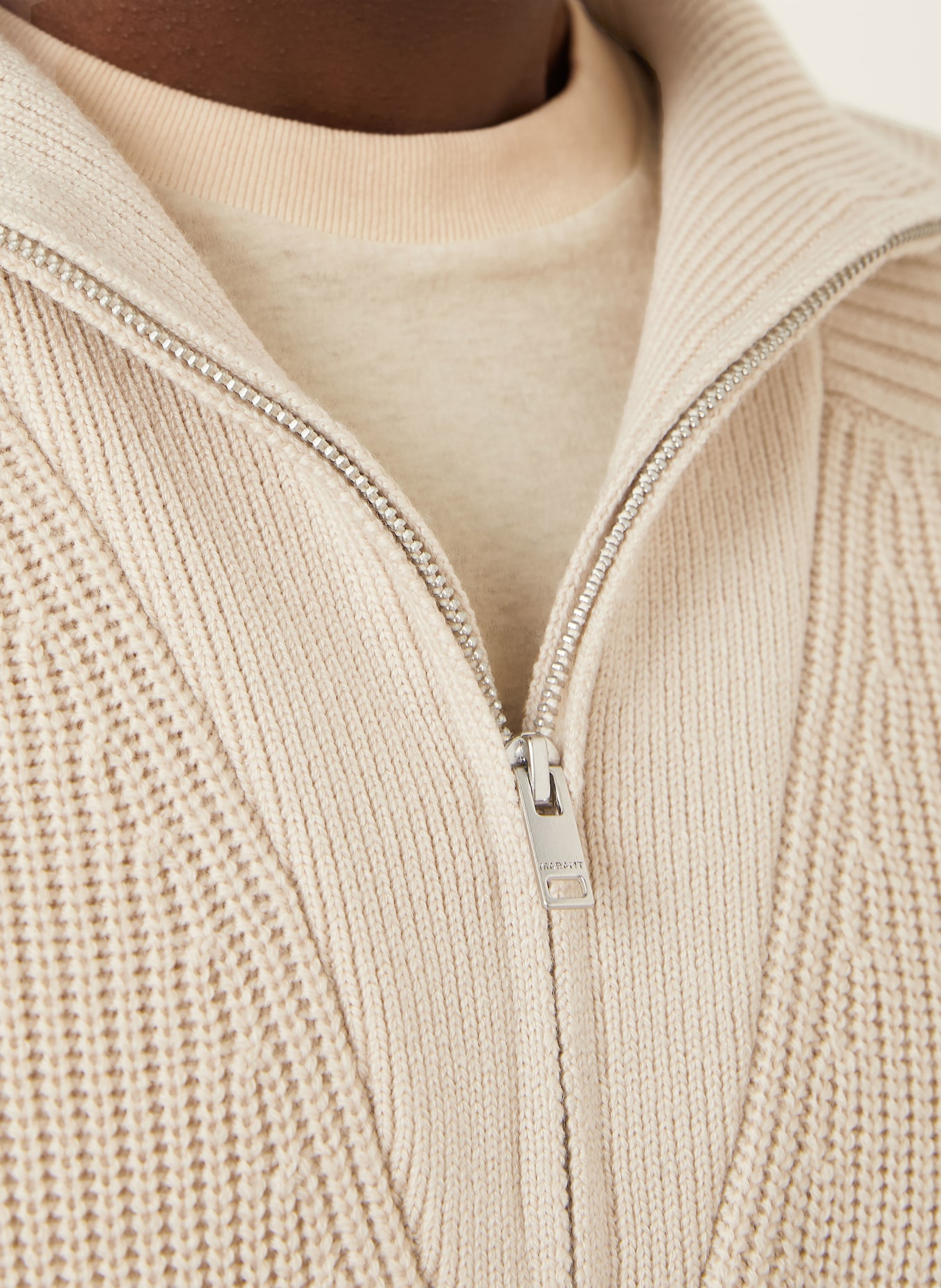 ISABEL MARANT Sweter typu troyer BENNY: ECRU