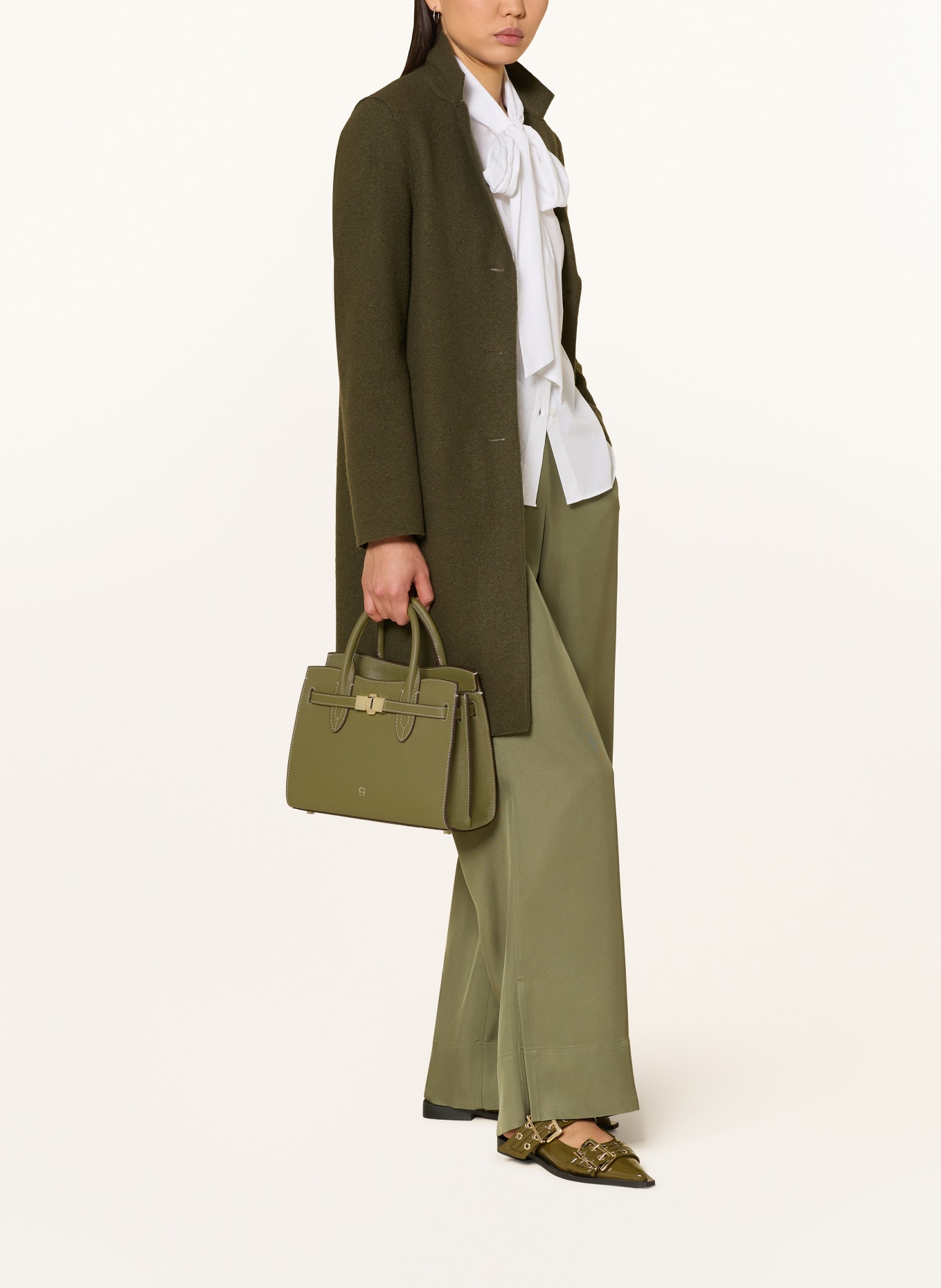 AIGNER Handtasche FARAH MEDIUM: GRÜN