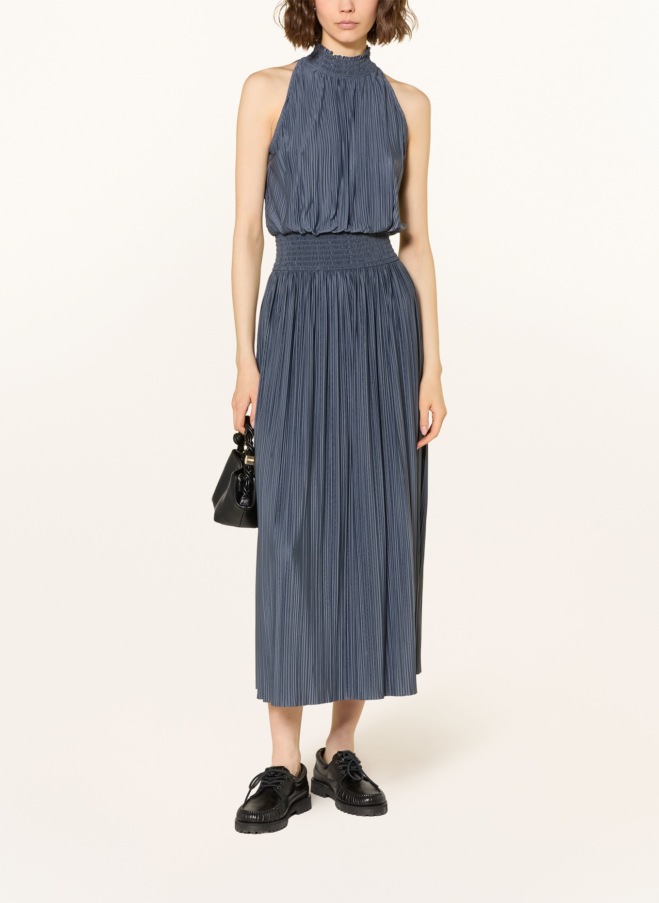 SAMSØE  SAMSØE Plisseekleid UMA: BLAU