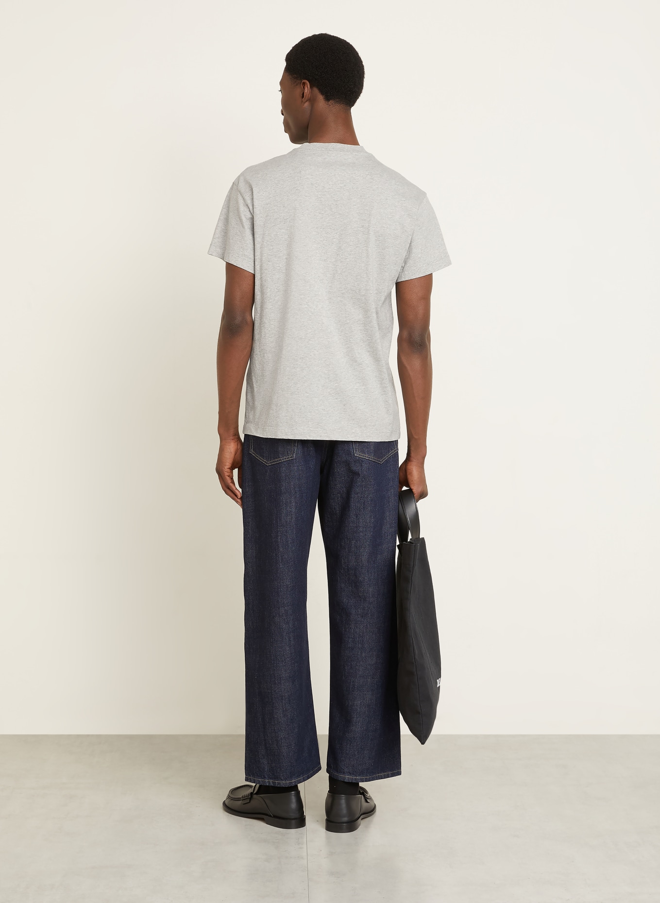 JIL SANDER 3er-Pack T-Shirts: SCHWARZ / HELLGRAU / WEISS