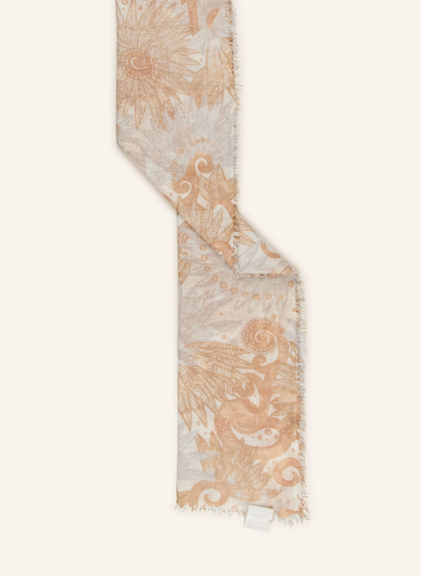 HEMISPHERE Scarf INKE: BEIGE / CAMEL / LIGHT GRAY