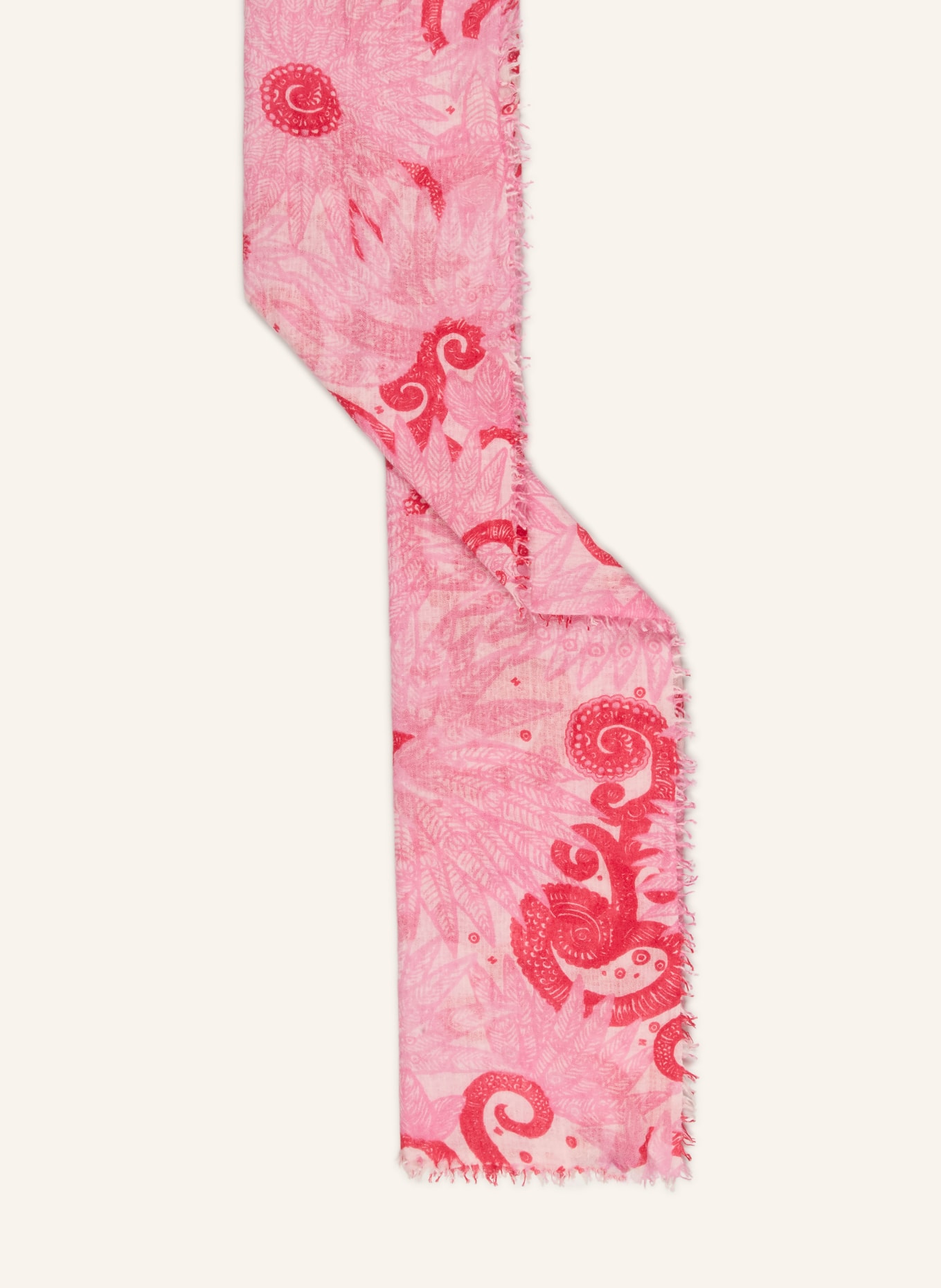 HEMISPHERE Schal INKE: ROSA / PINK / WEISS