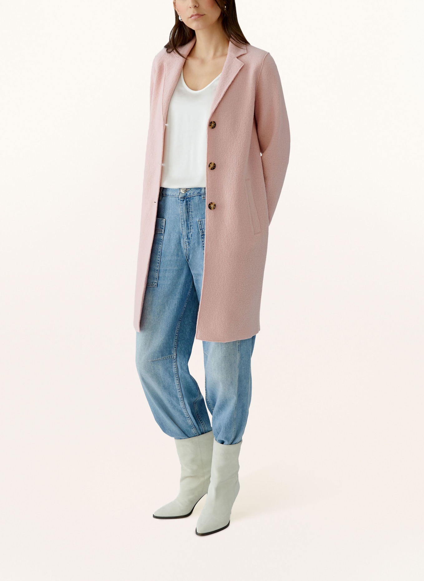 oui Vlněný kabát: RŮŽOVÁ