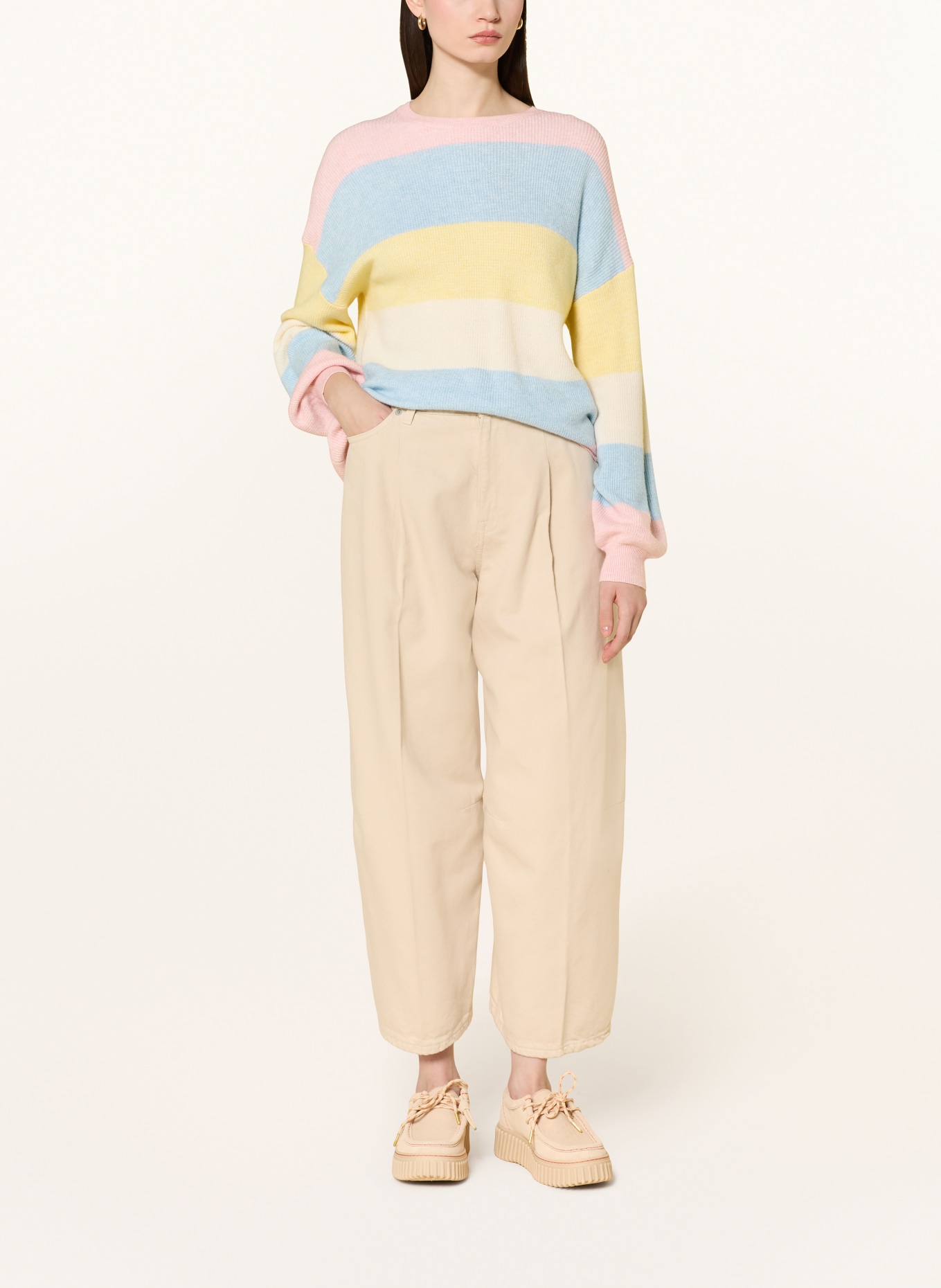 ONLY Pullover: ROSA / HELLGELB / HELLBLAU