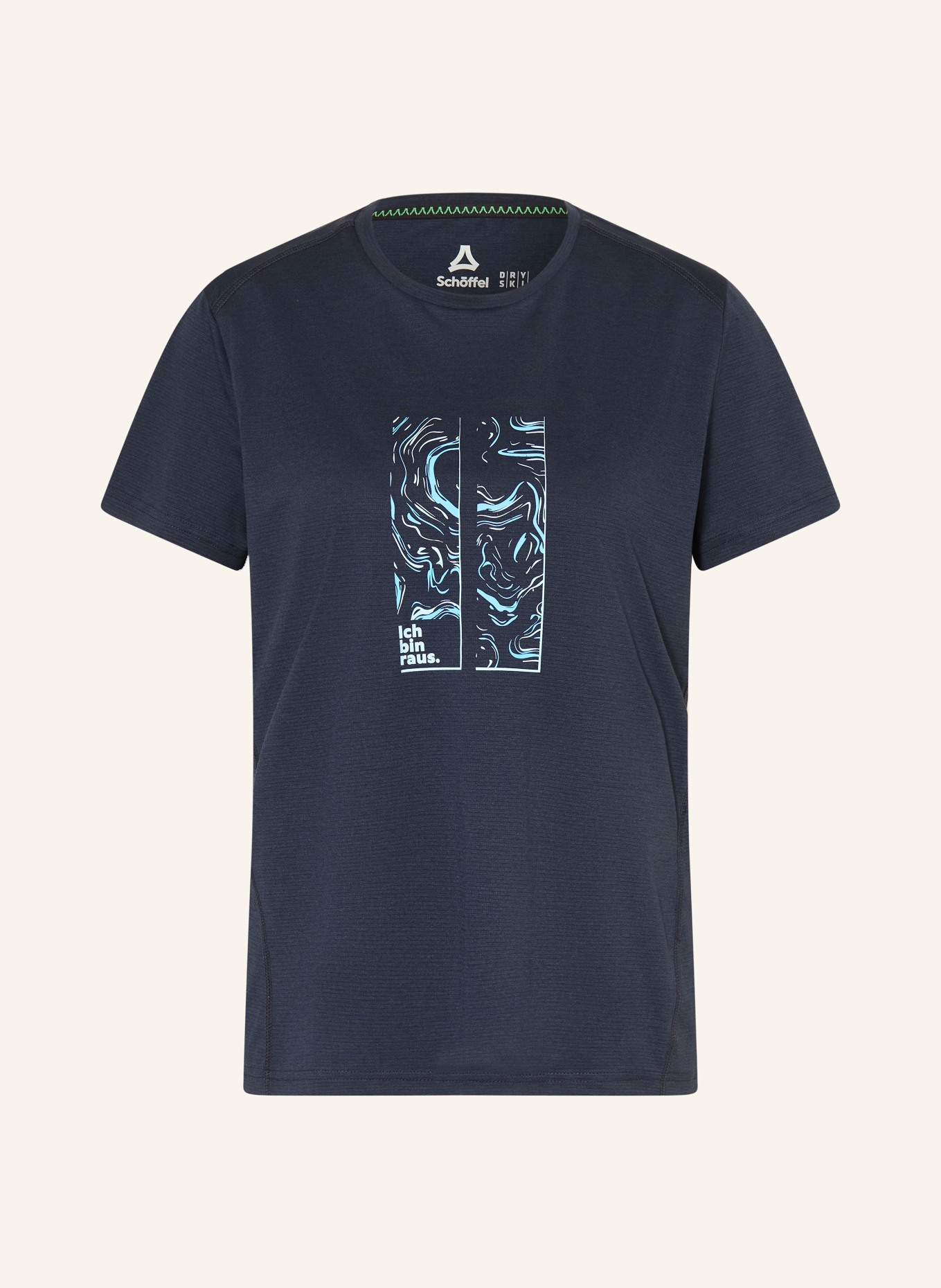 Schöffel T-shirt SULTEN: BLEU FONCÉ