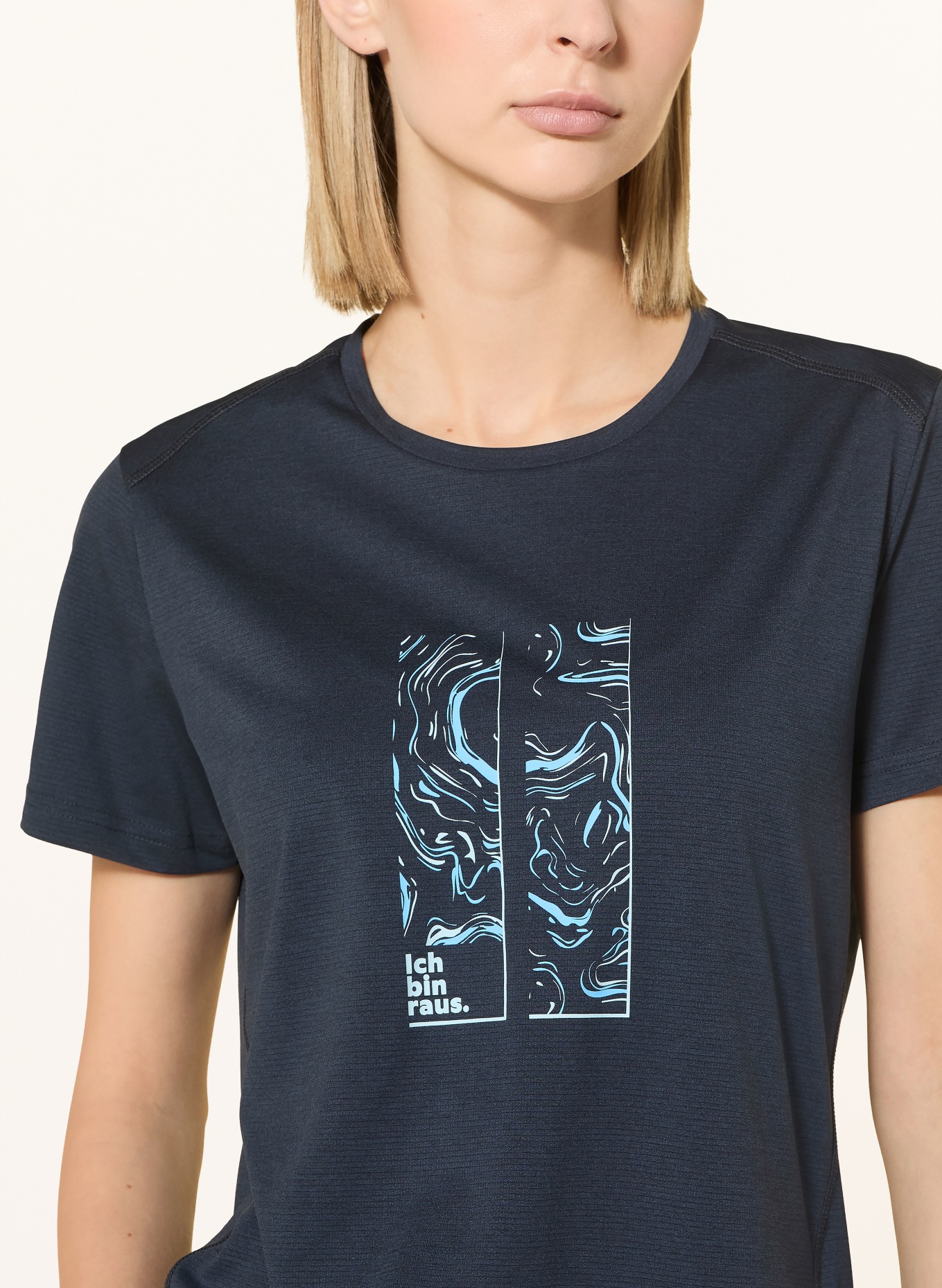 Schöffel T-shirt SULTEN: BLEU FONCÉ
