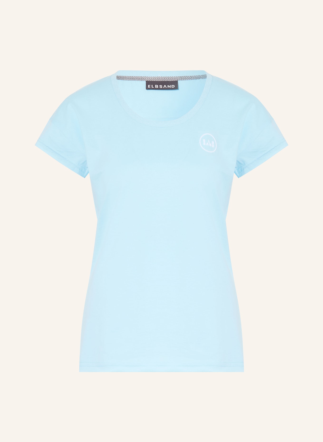 ELBSAND T-shirt RAGNE: LIGHT BLUE / WHITE