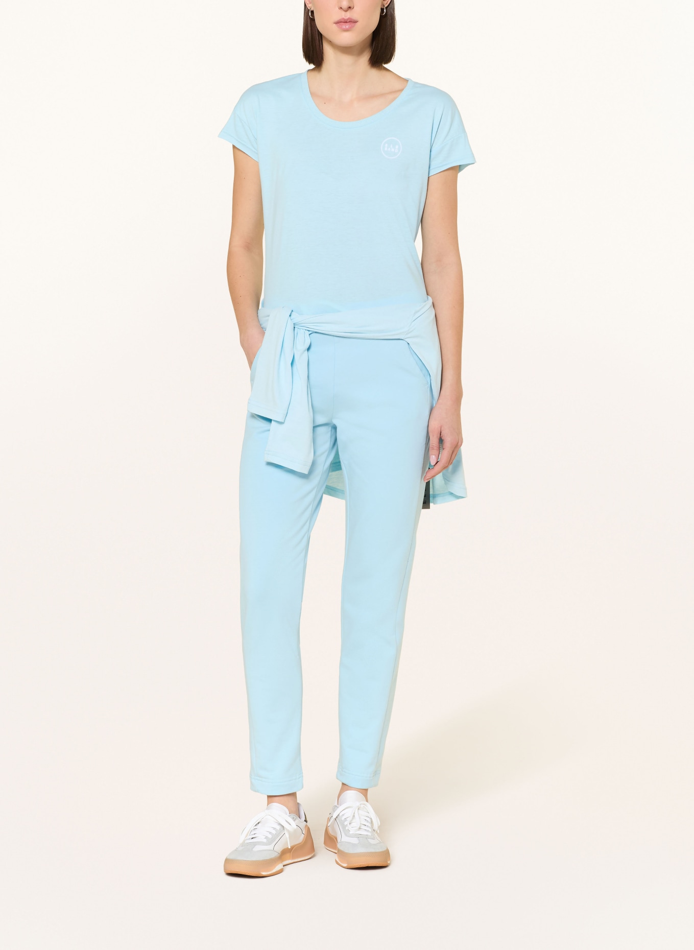 ELBSAND T-shirt RAGNE: LIGHT BLUE / WHITE