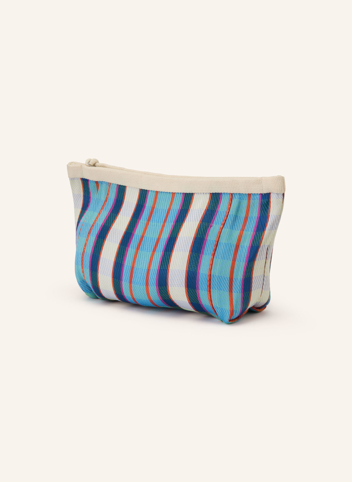 ISABEL MARANT Pouch POWDEN: CREME / ROT / NEONTÜRKIS