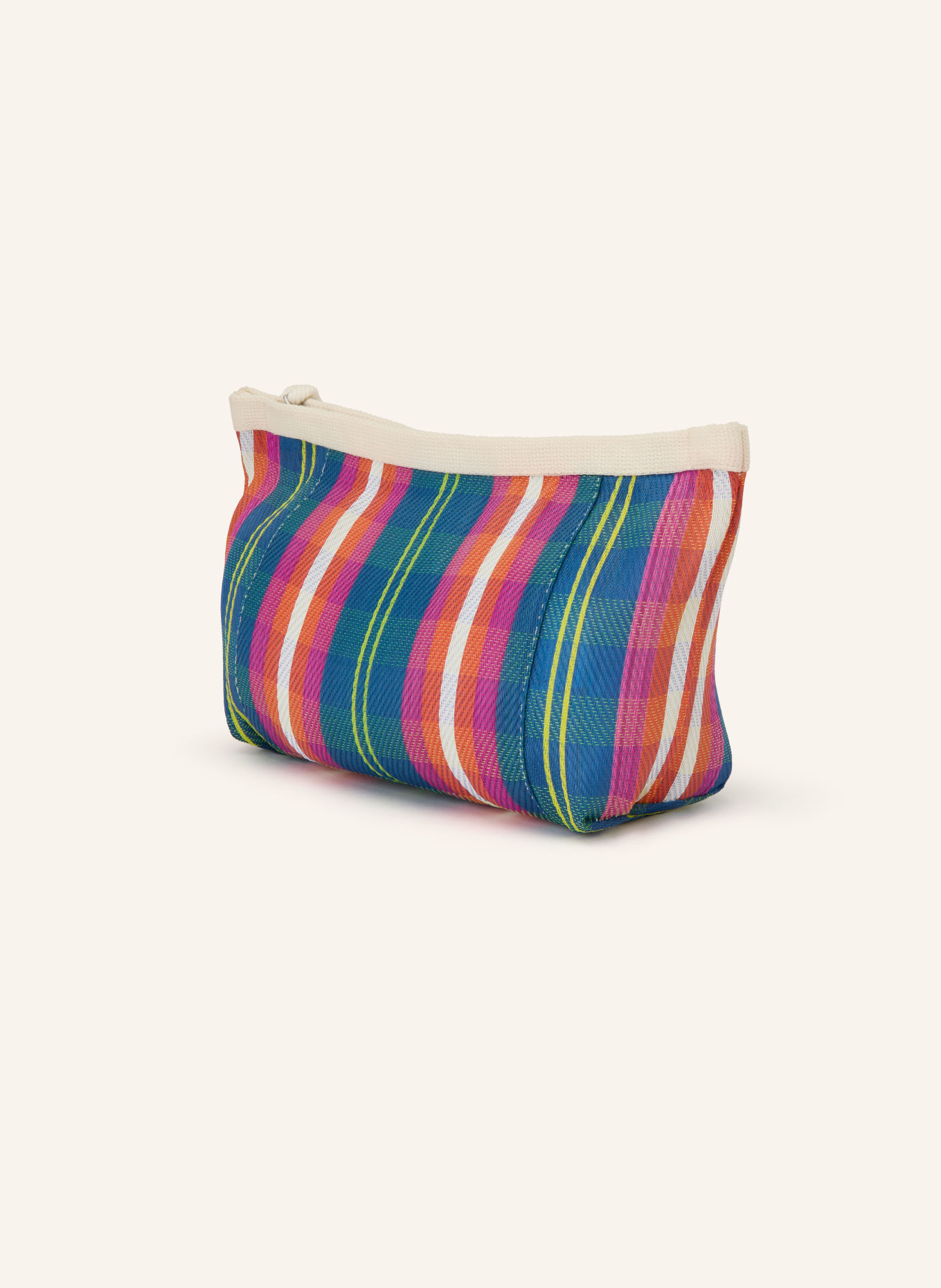 ISABEL MARANT Pouch POWDEN: CREME / ROT / DUNKELGRÜN