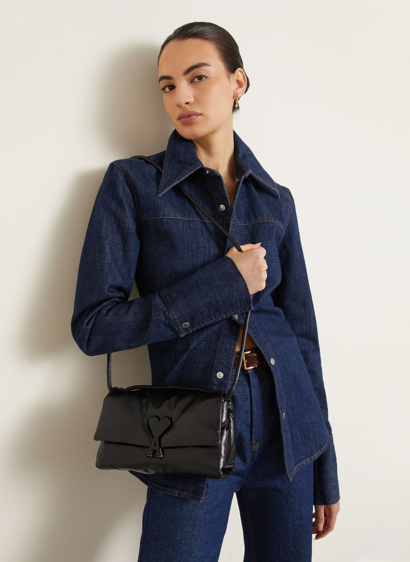 AMI PARIS Schultertasche VOULEZ VOUS: SCHWARZ