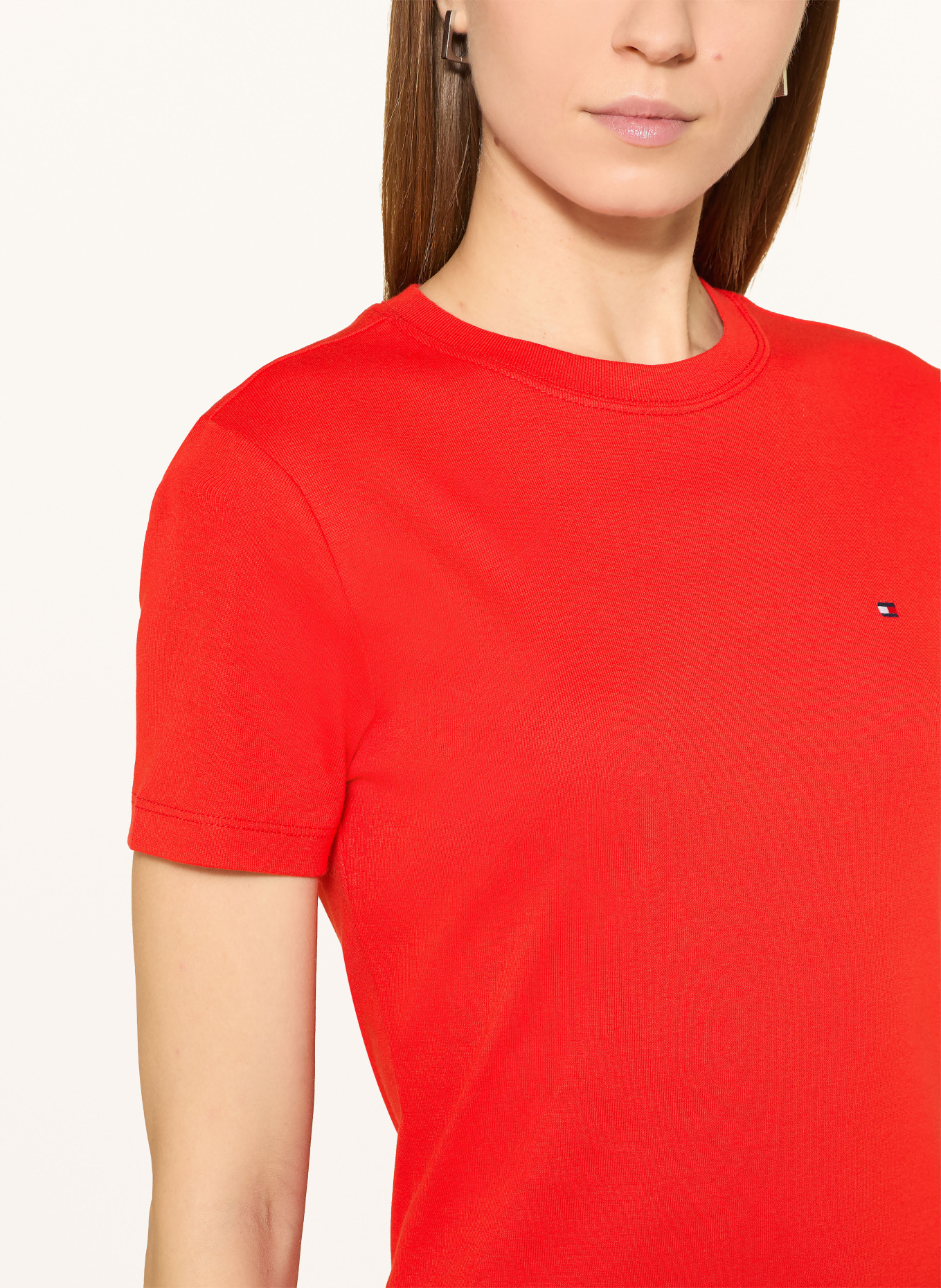 TOMMY HILFIGER Tričko: ČERVENÁ