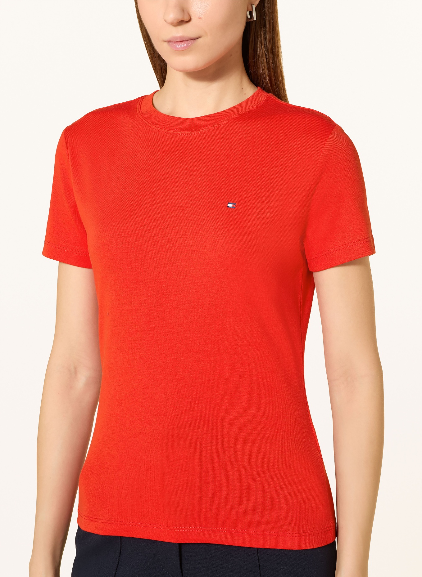 TOMMY HILFIGER Tričko: ČERVENÁ