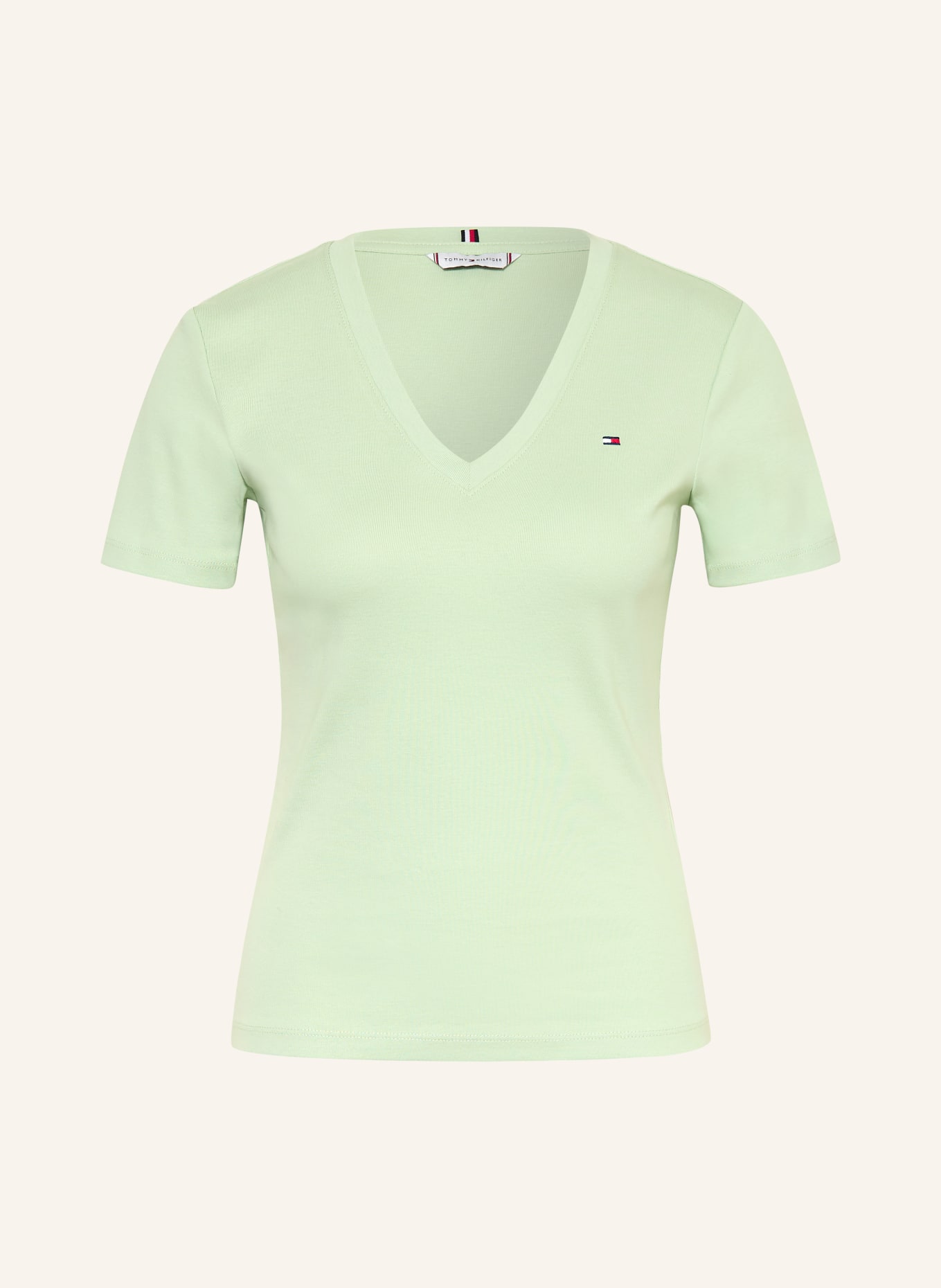 TOMMY HILFIGER T-Shirt: HELLGRÜN