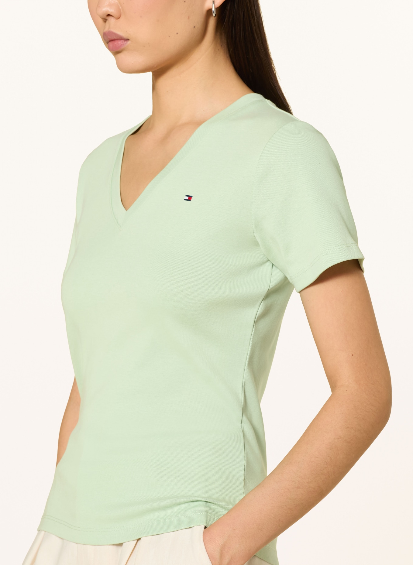 TOMMY HILFIGER T-Shirt: HELLGRÜN