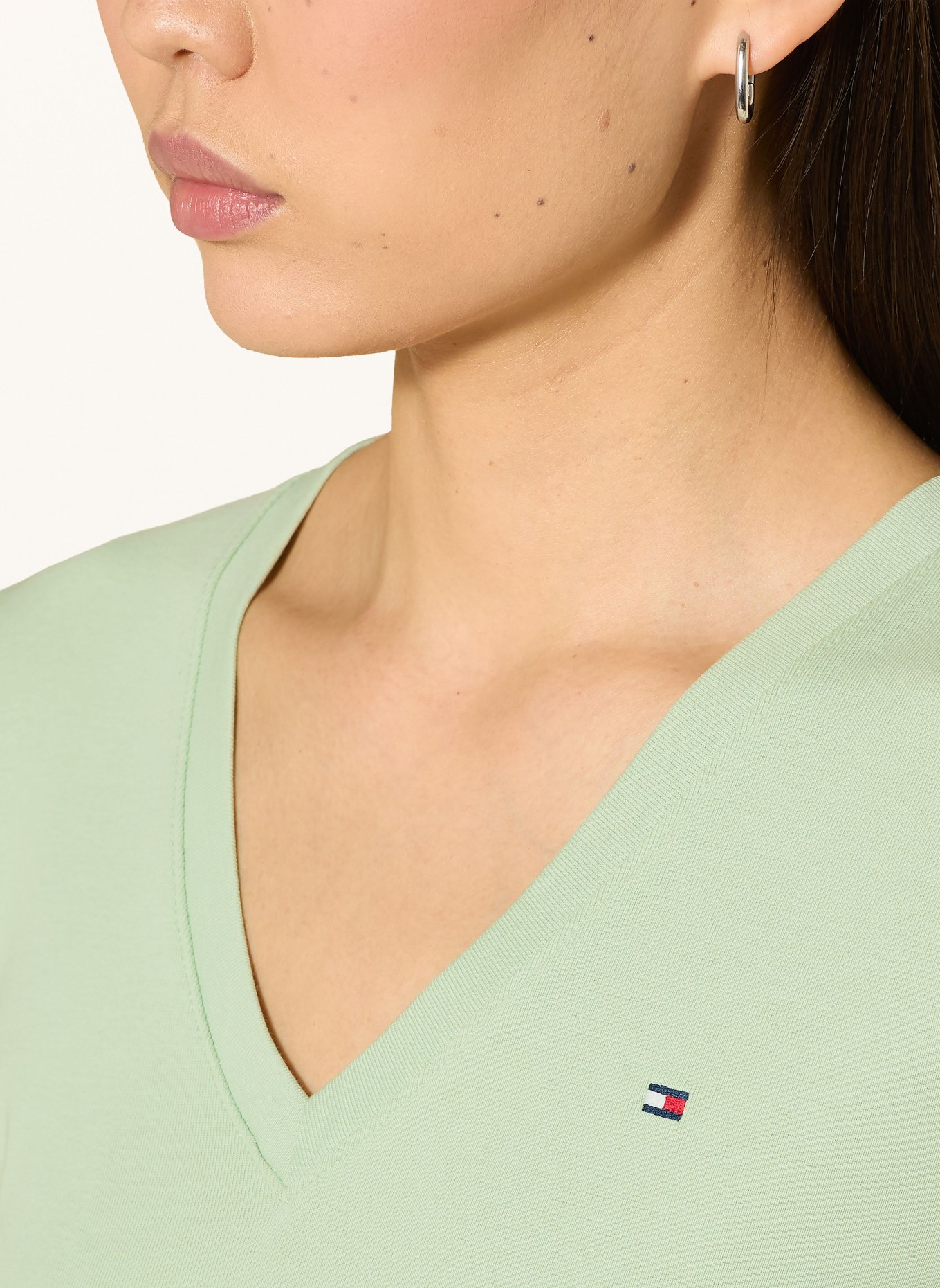 TOMMY HILFIGER T-Shirt: HELLGRÜN