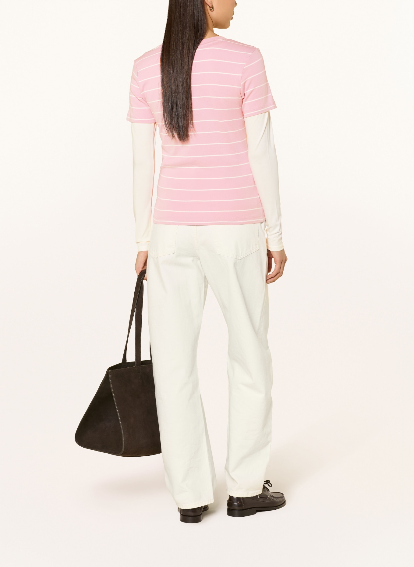 TOMMY HILFIGER T-Shirt: ROSA / ECRU