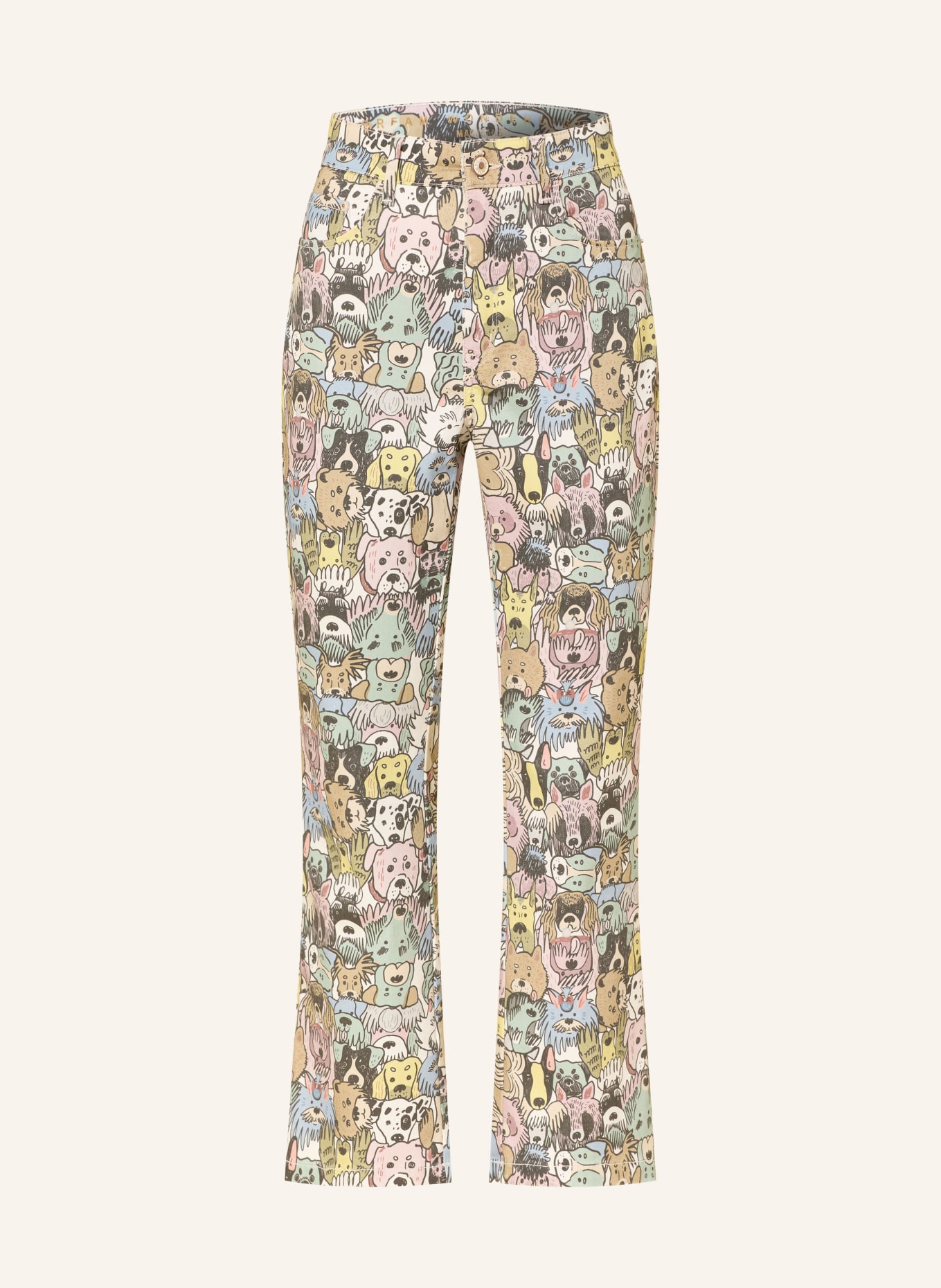 MAC Jeansy 7/8 DREAM KICK: 917B colored dog print