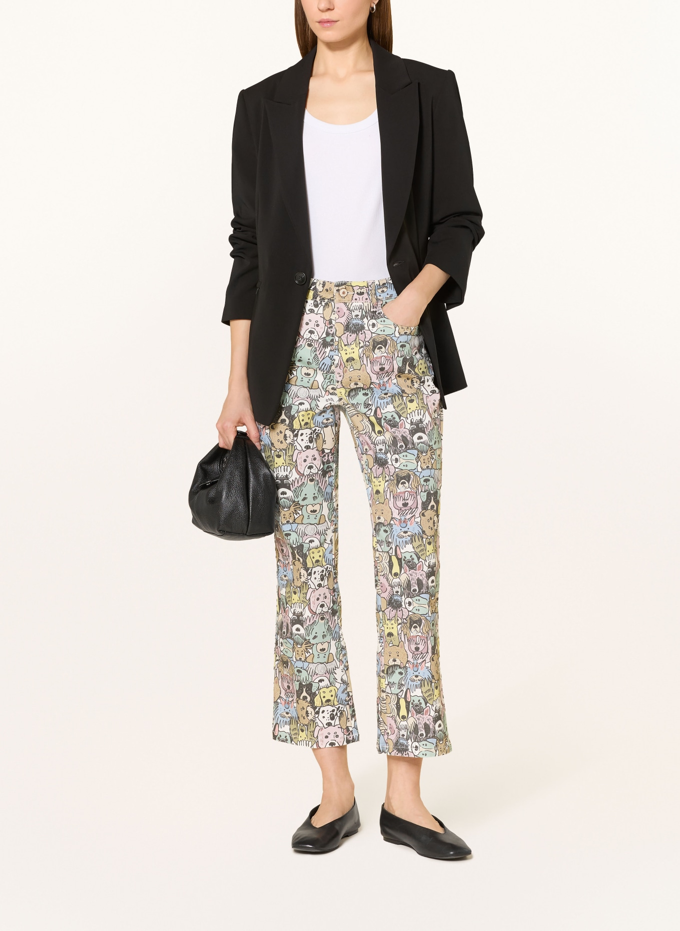 MAC Jeansy 7/8 DREAM KICK: 917B colored dog print