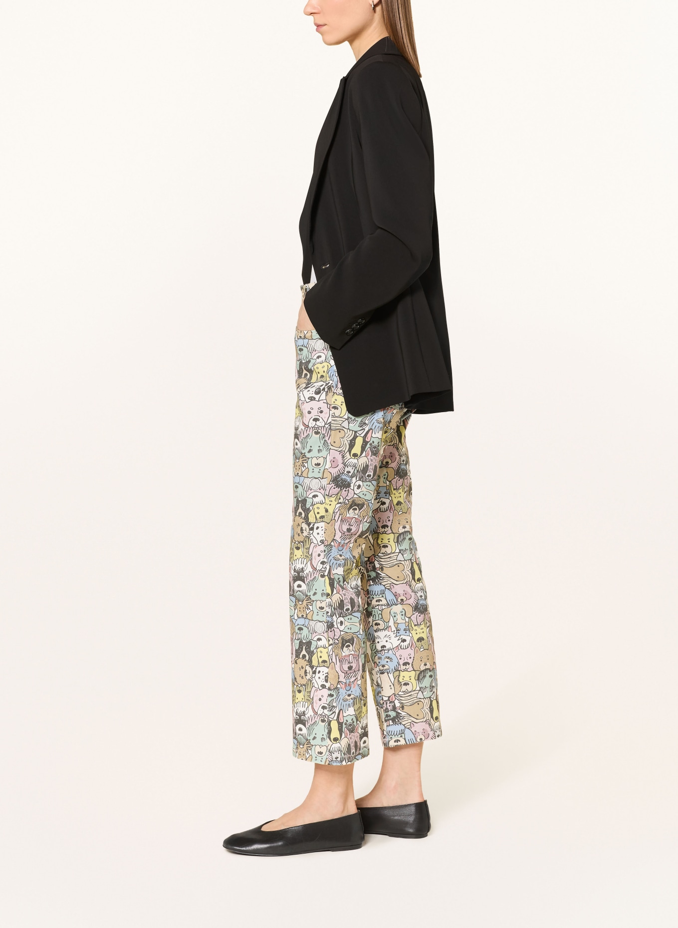 MAC Jeansy 7/8 DREAM KICK: 917B colored dog print