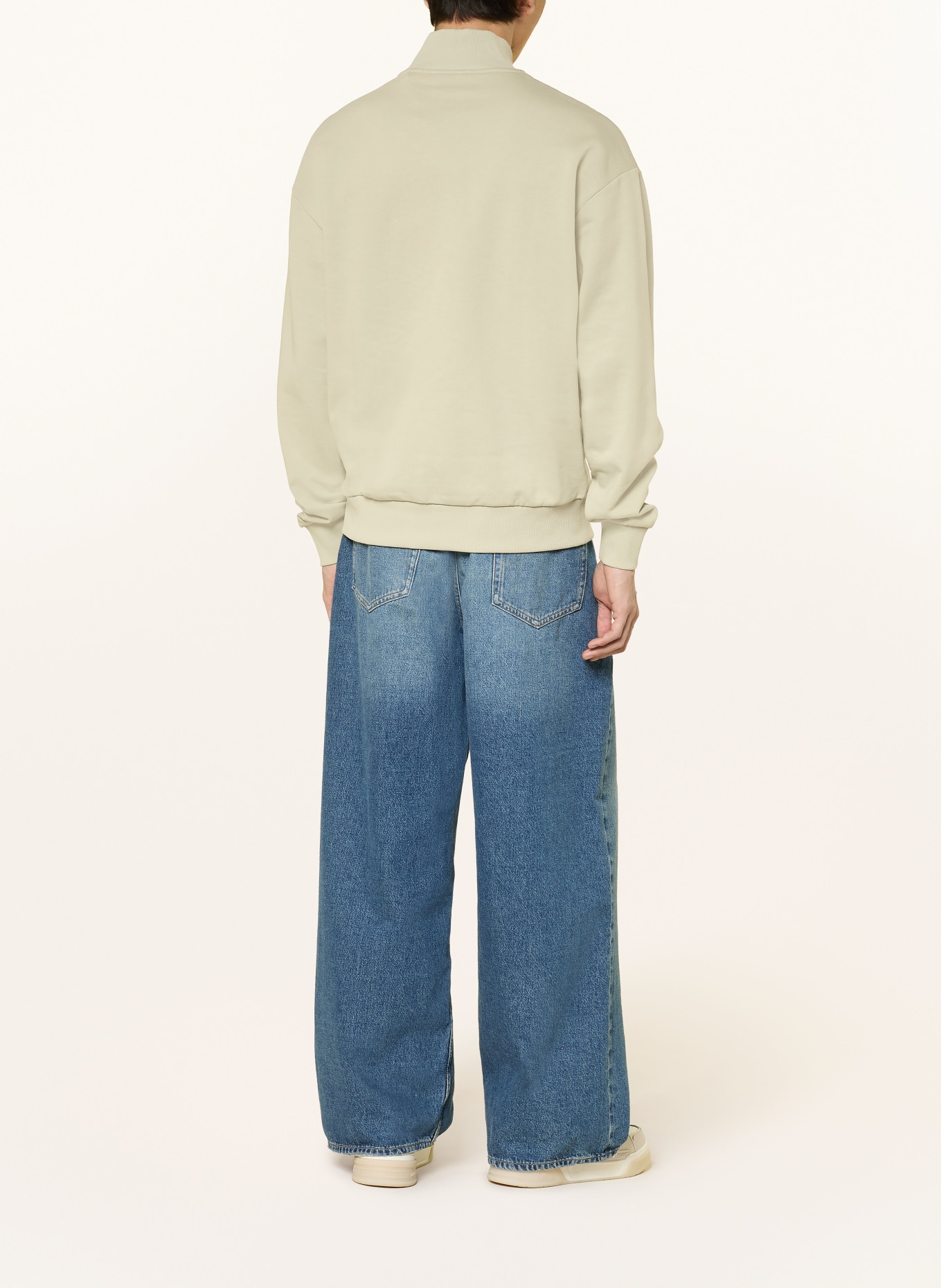 HUGO Sweat-Troyer NEELER: VERT CLAIR / BLEU