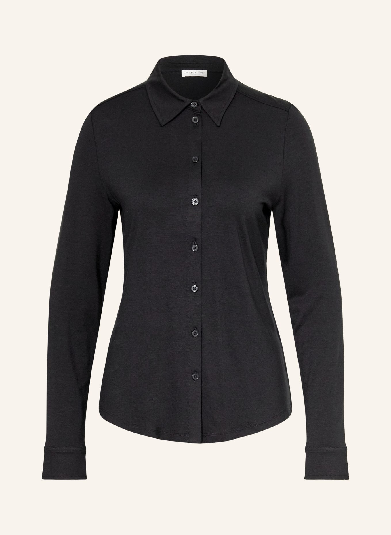 Marc O'Polo Koszula z dżerseju: CZARNY