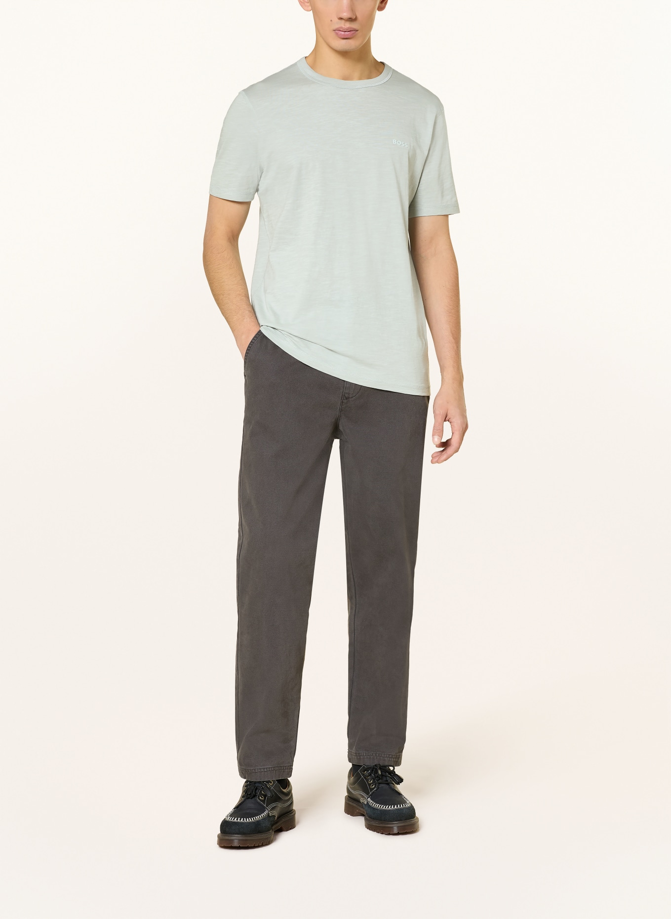 BOSS T-shirt TEGOOD: JASNOZIELONY