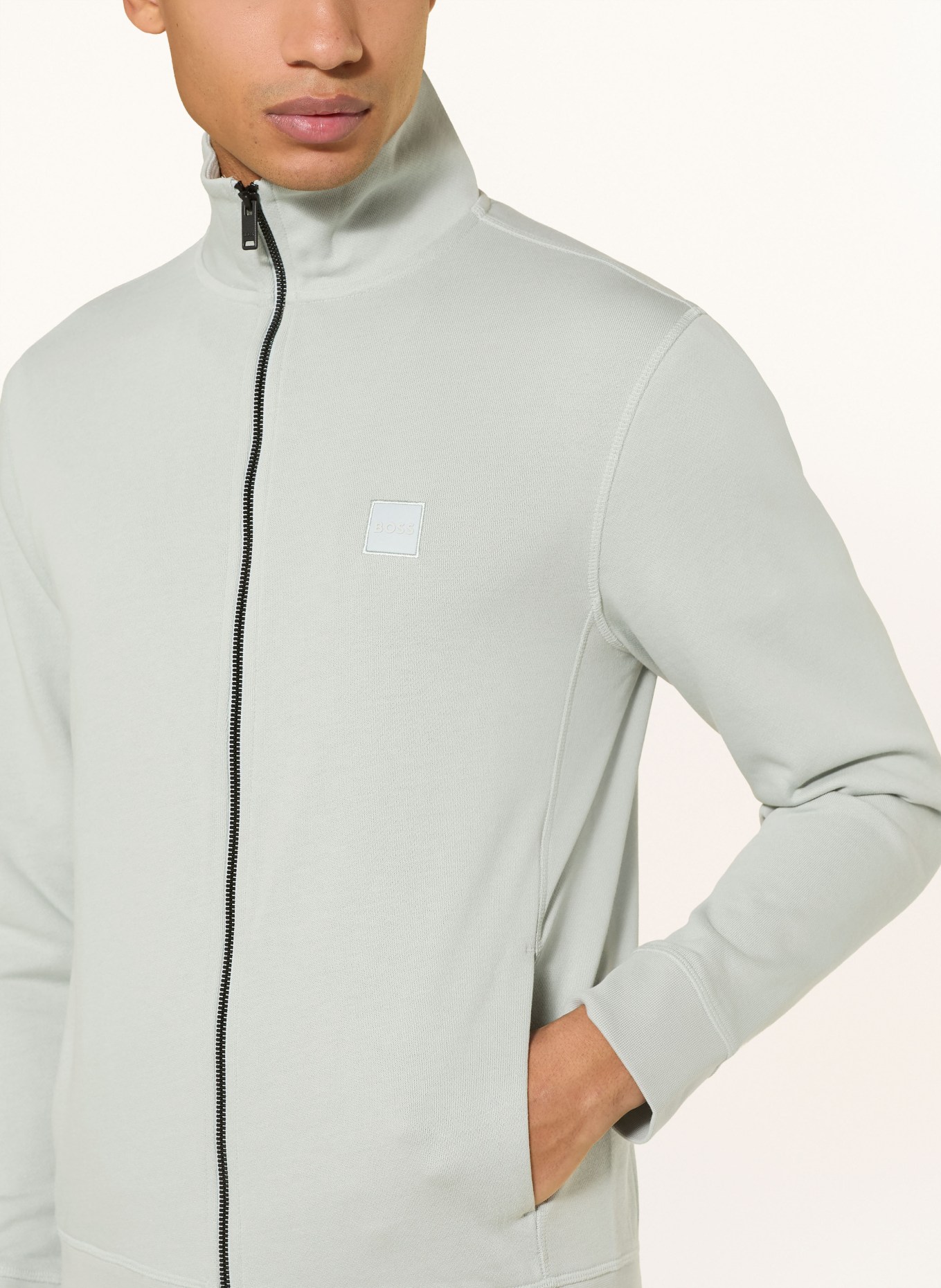 BOSS Sweatjacke ZESTART: MINT