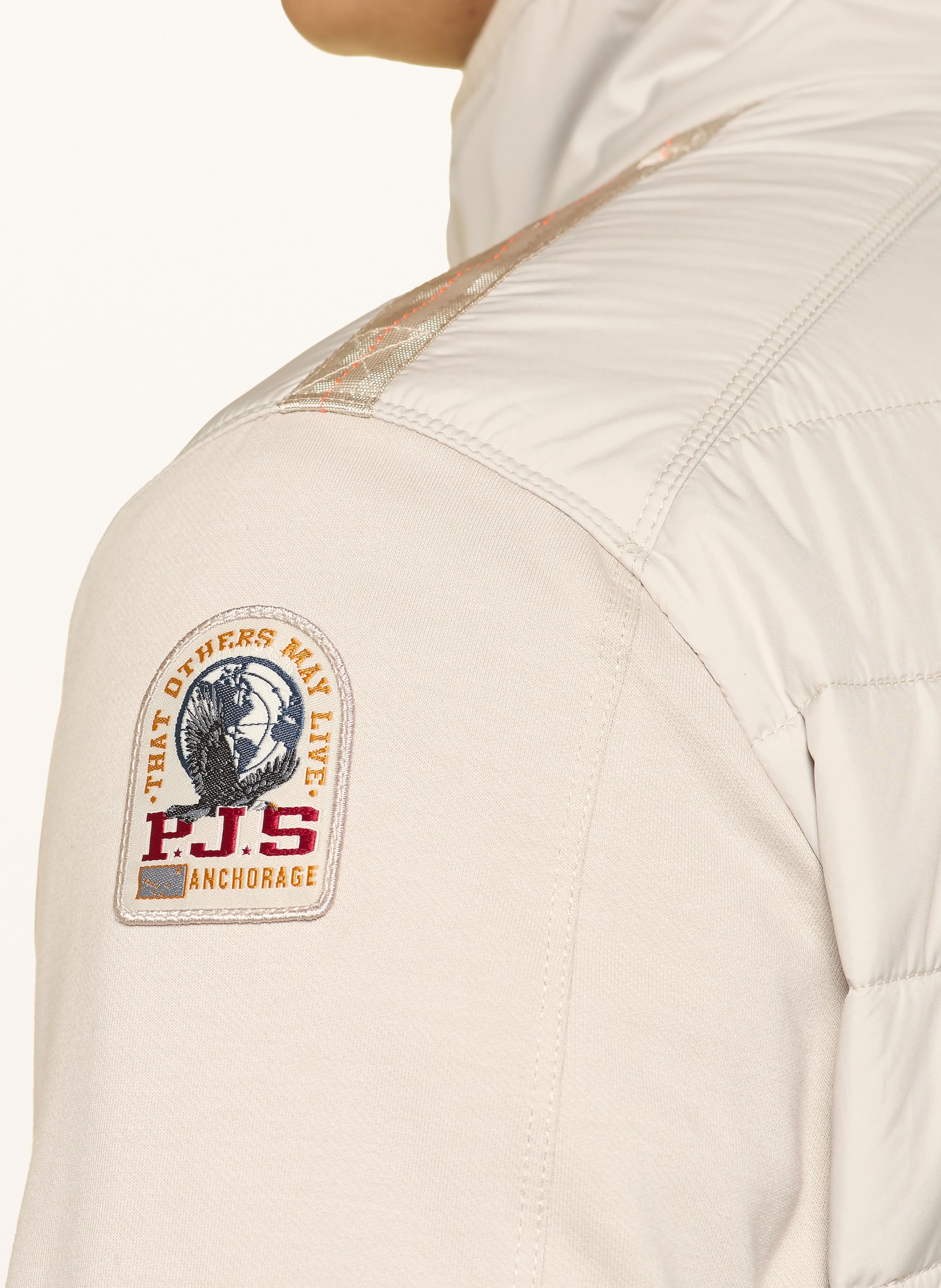 PARAJUMPERS Steppjacke ELLIOT im Materialmix: HELLGRAU