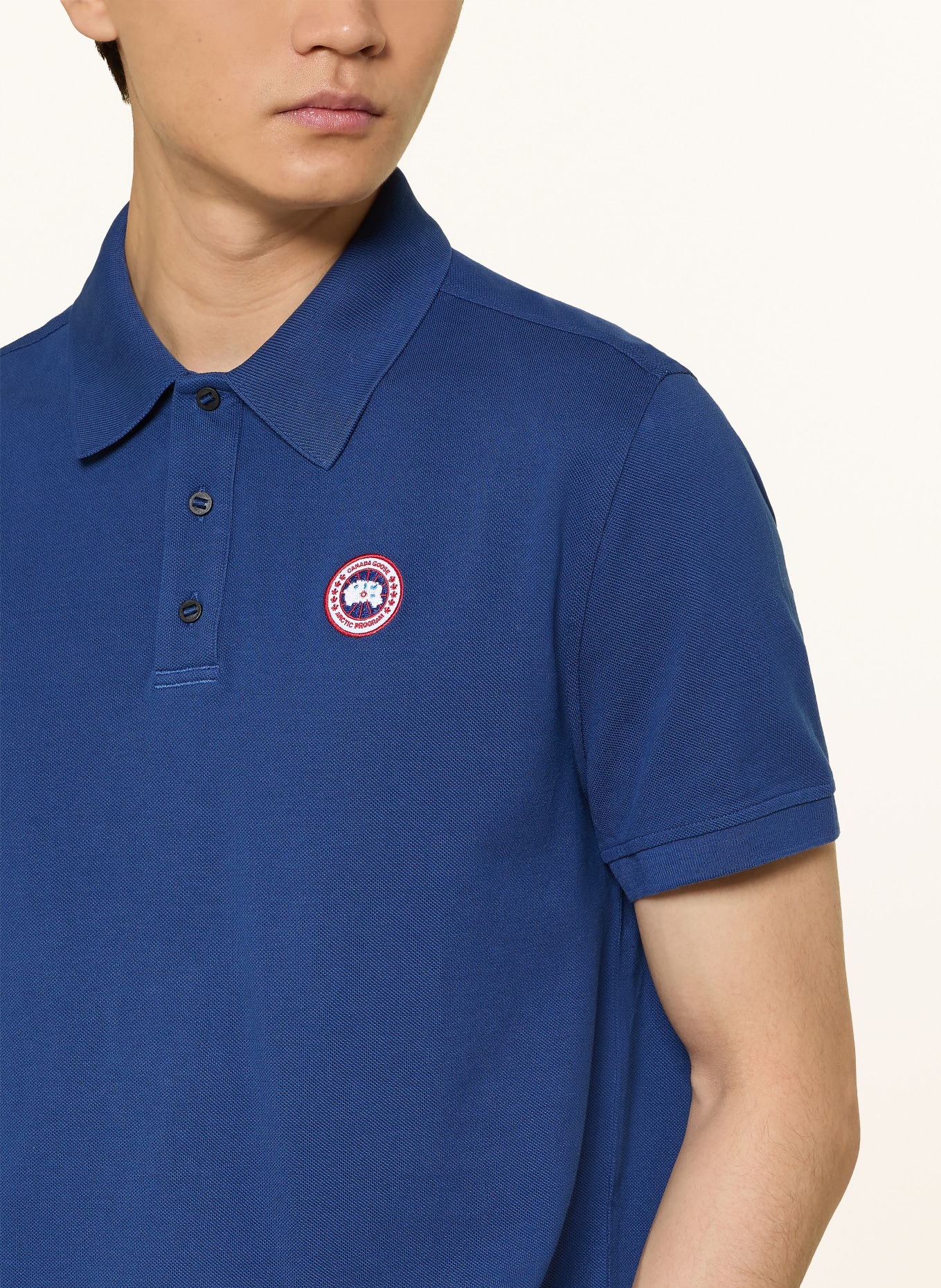 CANADA GOOSE Piqué-Poloshirt BECKLEY: DUNKELBLAU