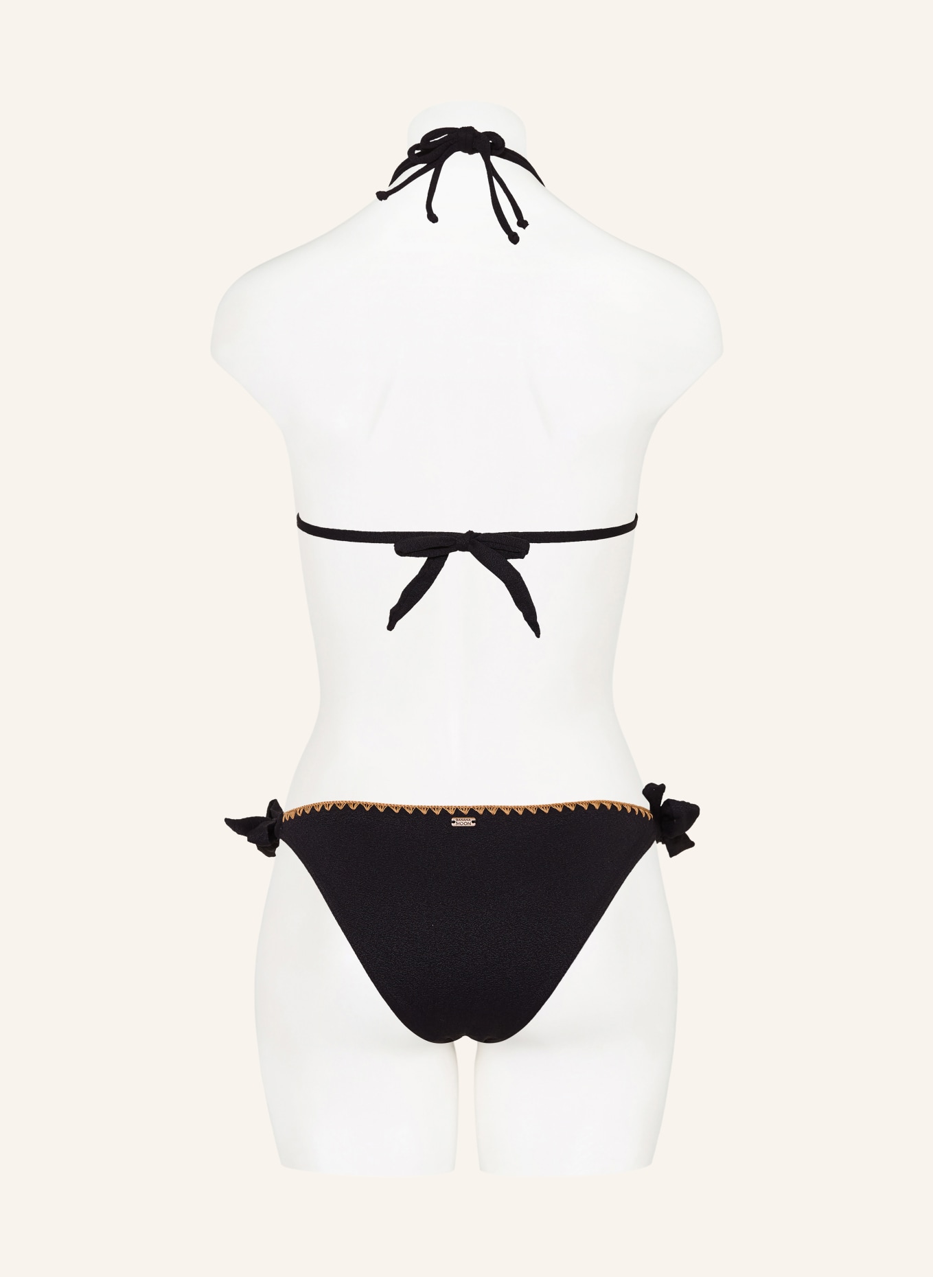 BANANA MOON Triangel-Bikini-Top SANTAFE YERO: SCHWARZ / CAMEL