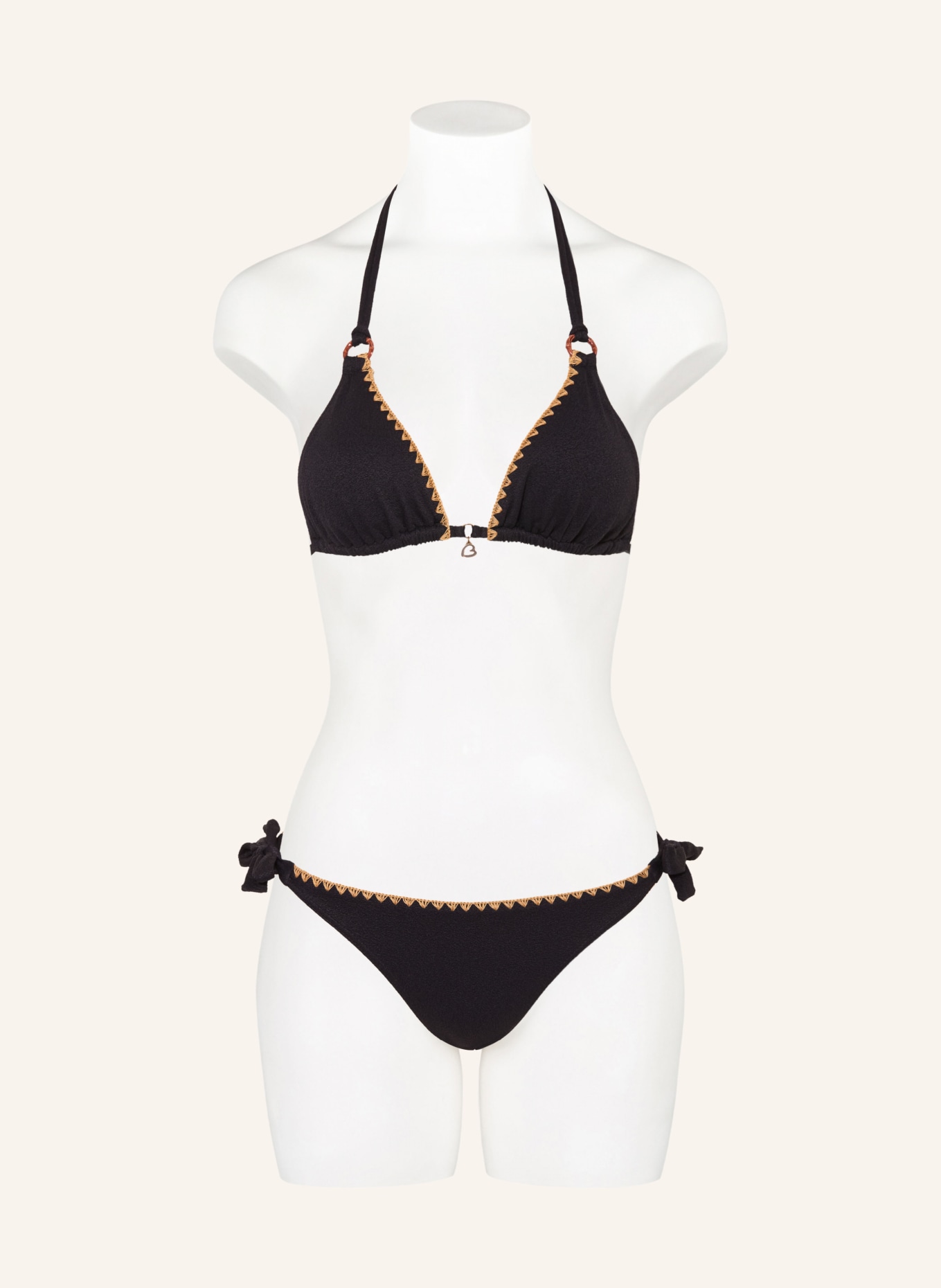 BANANA MOON Triangel-Bikini-Hose SANTAFE DIMKA: SCHWARZ / CAMEL