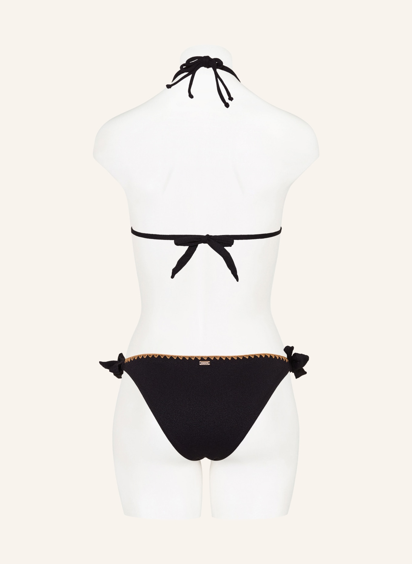 BANANA MOON Triangel-Bikini-Hose SANTAFE DIMKA: SCHWARZ / CAMEL