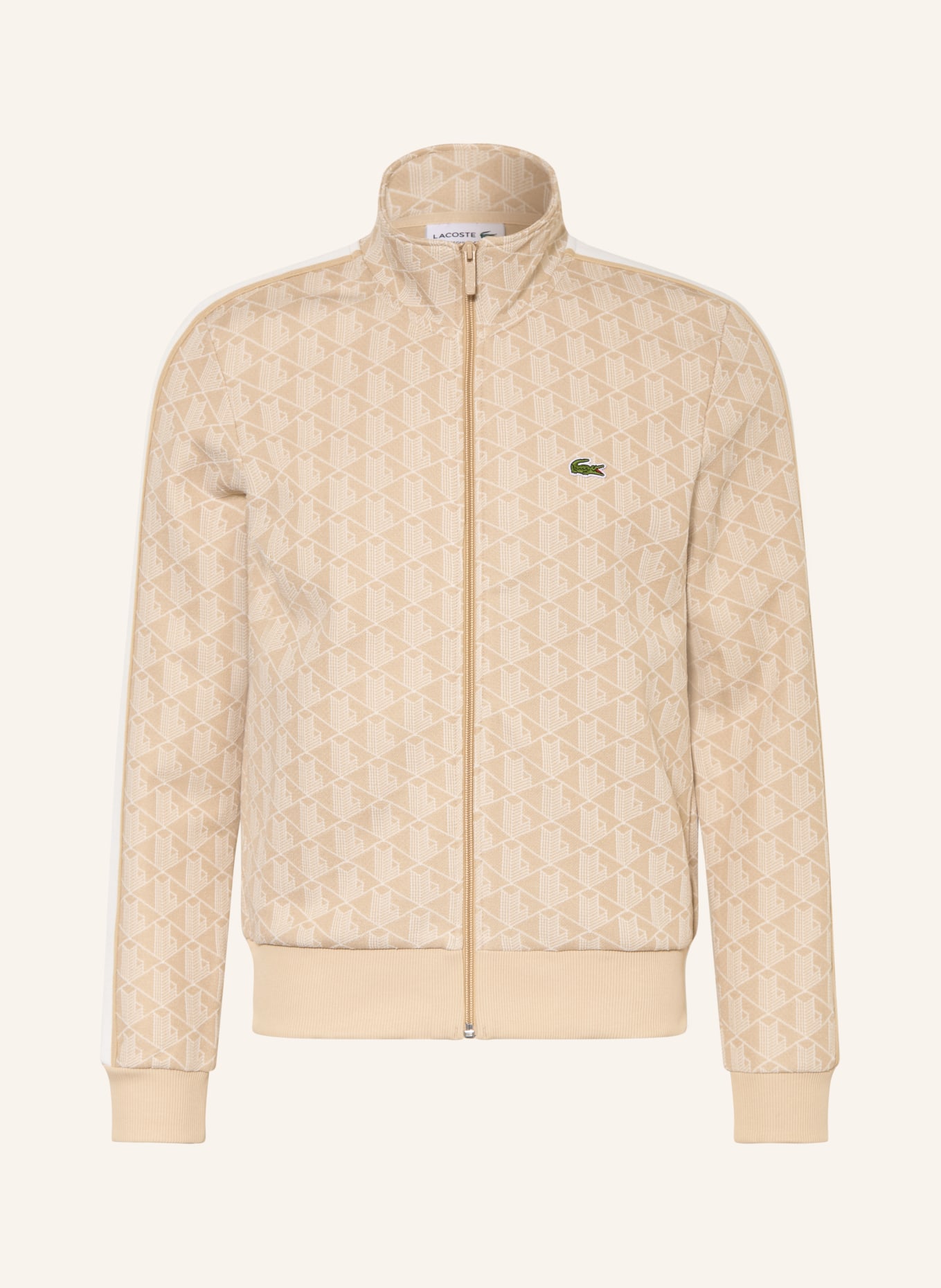 LACOSTE Trainingsjacke: BEIGE / CREME