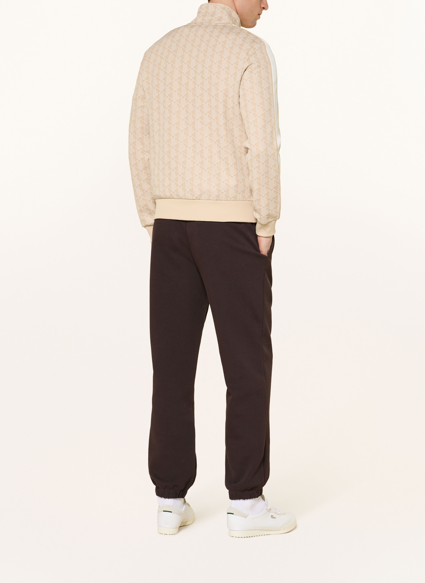 LACOSTE Trainingsjacke: BEIGE / CREME