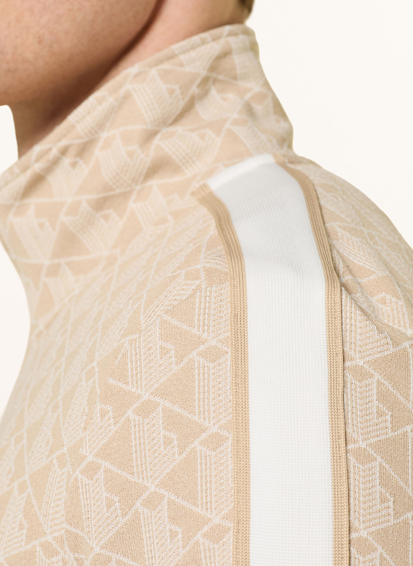 LACOSTE Trainingsjacke: BEIGE / CREME