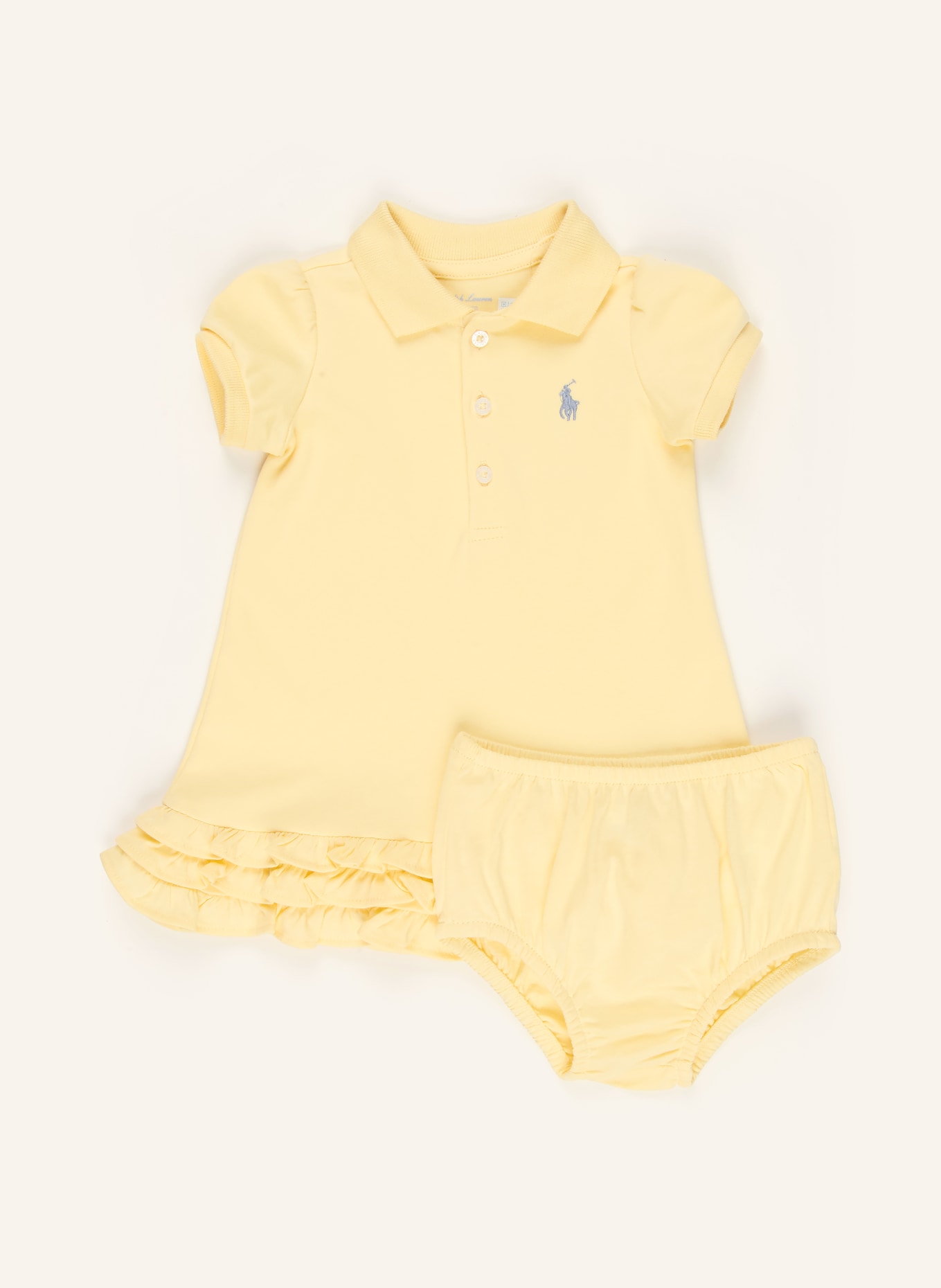 POLO RALPH LAUREN Zestaw: Sukienka polo i spodnie: JASNOŻÓŁTY